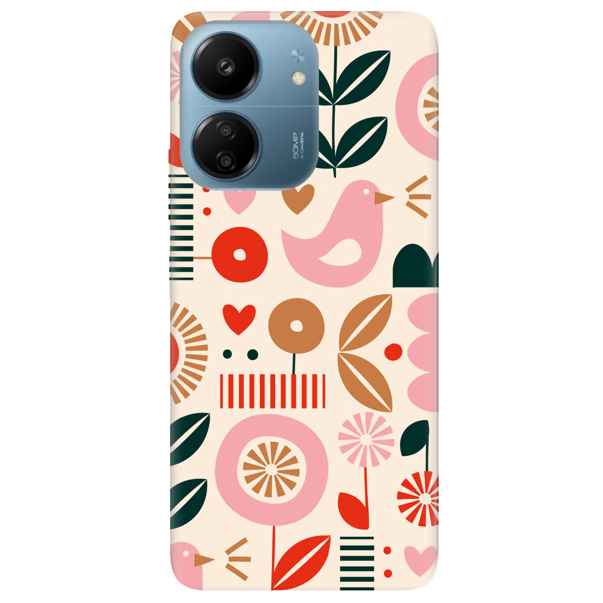 Чехол для Xiaomi Poco C65 прозрачный Квіткова симфонія - фото 1 - Чехлы для телефонов