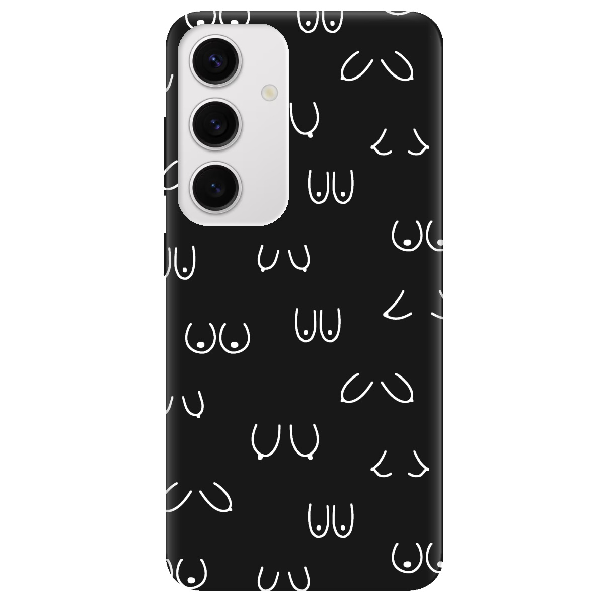 Чехол для Samsung Galaxy S24 Plus черный матовый soft touch Мова тіла - фото 1 Чехол для Samsung Galaxy S24 Plus черный матовый soft touch Мова тіла - фото 1 - Чехлы для телефонов