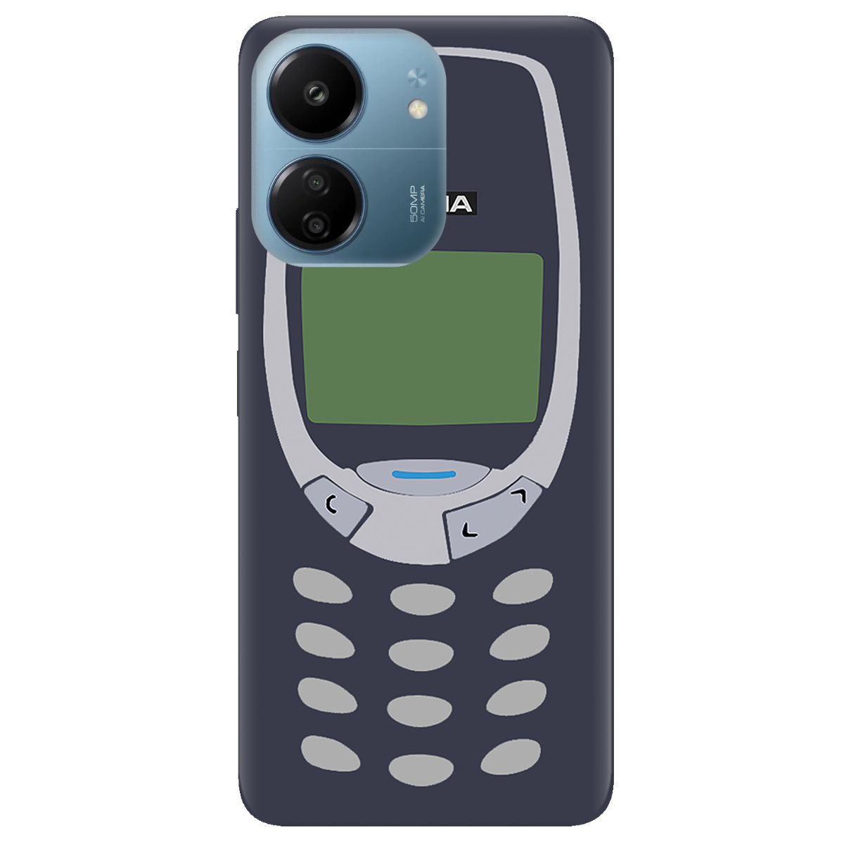 Чехол для Xiaomi Poco C65 прозрачный Nokia - фото 1 - Чехлы для телефонов