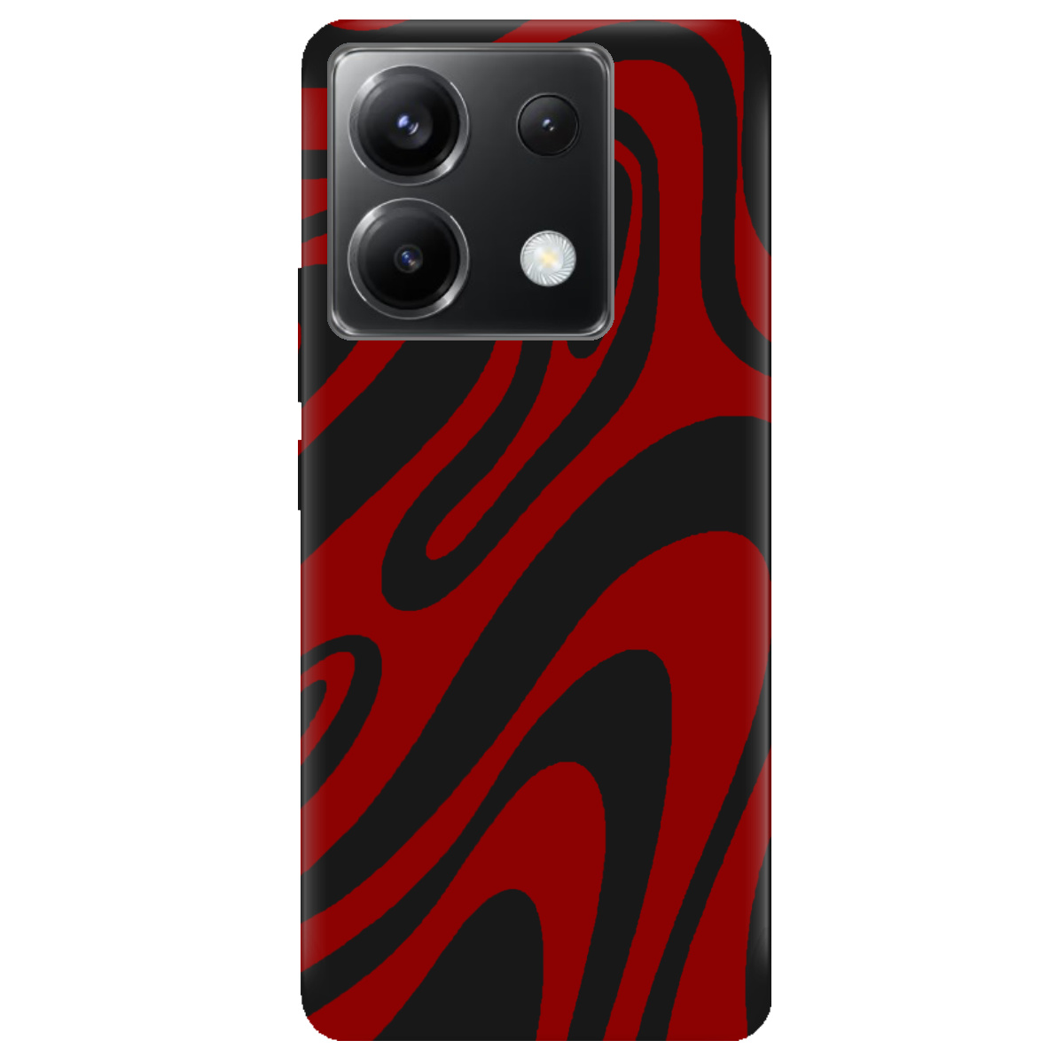 Чохол для Xiaomi Redmi Note 13 Pro 5G чорний матовий soft touch Червона енергія - фото 1 Чохол для Xiaomi Redmi Note 13 Pro 5G чорний матовий soft touch Червона енергія - фото 1 - Чохли для телефонів