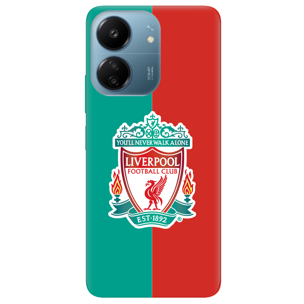 Чехол для Xiaomi Poco C65 прозрачный Liverpool - фото 1 - Чехлы для телефонов