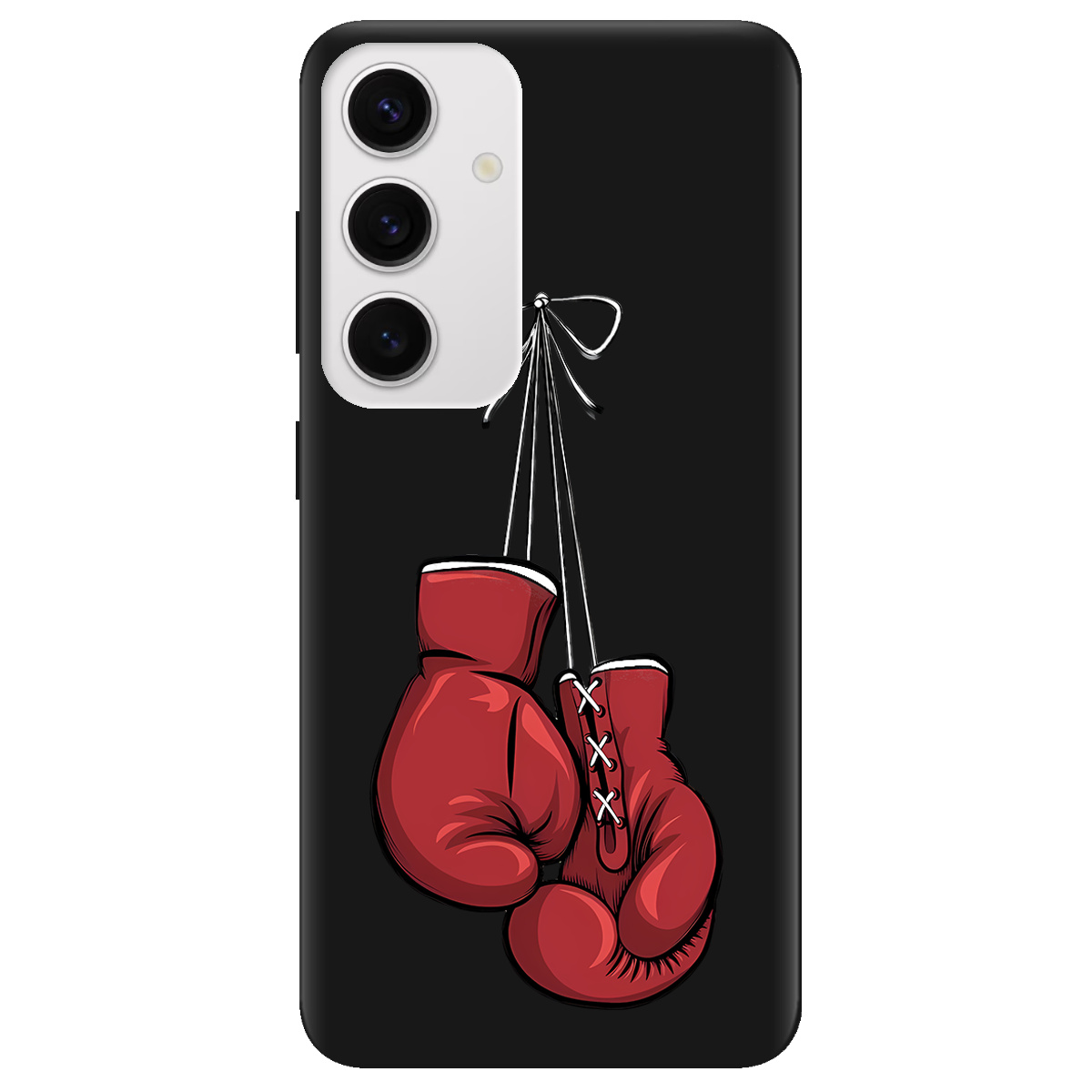 Чехол для Samsung Galaxy S24 Plus черный матовый soft touch Тиша рингу - фото 1 - Чехлы для телефонов