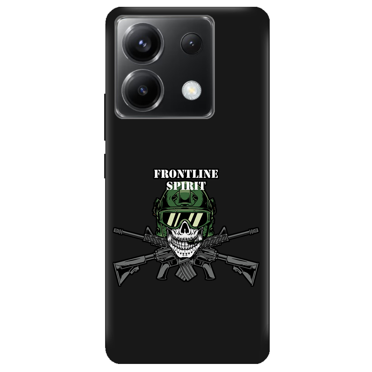 Чехол для Xiaomi Redmi Note 13 Pro 5G черный матовый soft touch Дух фронту - фото 1 Чехол для Xiaomi Redmi Note 13 Pro 5G черный матовый soft touch Дух фронту - фото 1 - Чехлы для телефонов