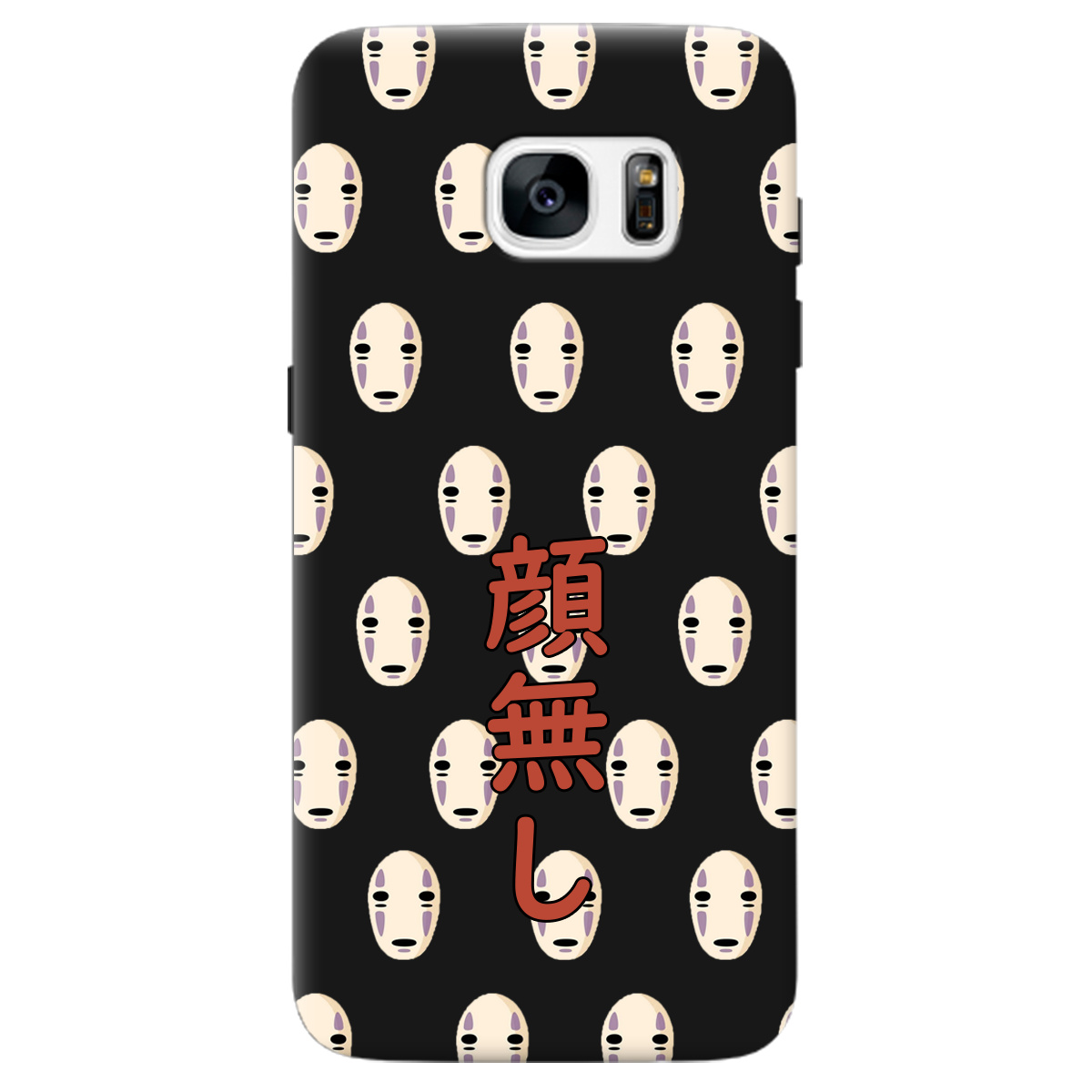 Чехол для Samsung Galaxy S7 Edge черный матовый soft touch Унесенные привидениями - фото 1 - Чехлы для телефонов