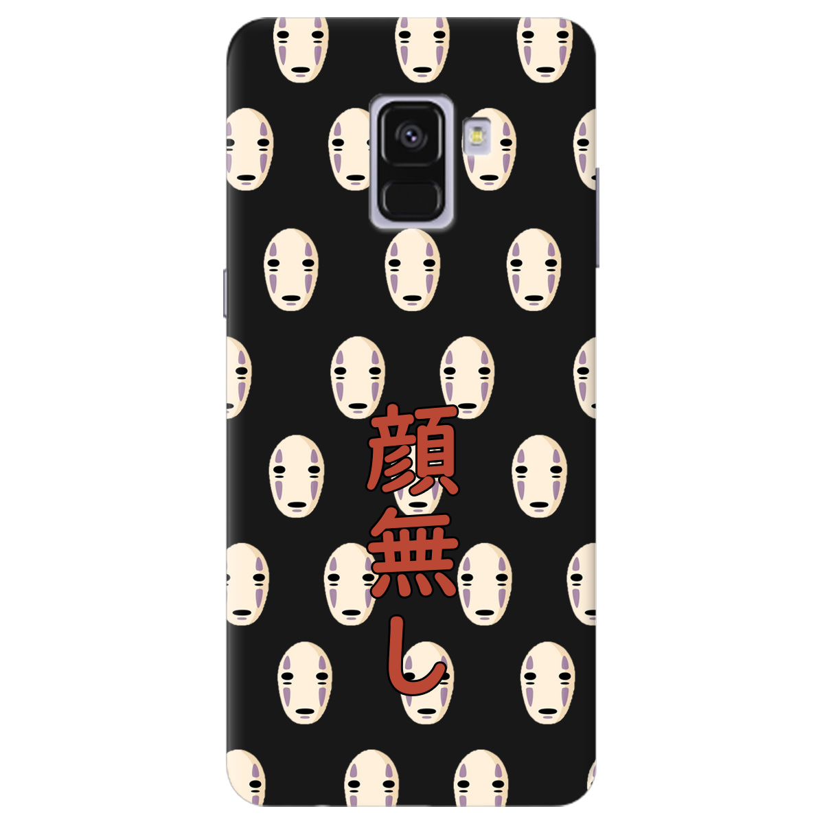 Чехол для Samsung Galaxy A8 2018 черный матовый soft touch Унесенные привидениями - фото 1 - Чехлы для телефонов