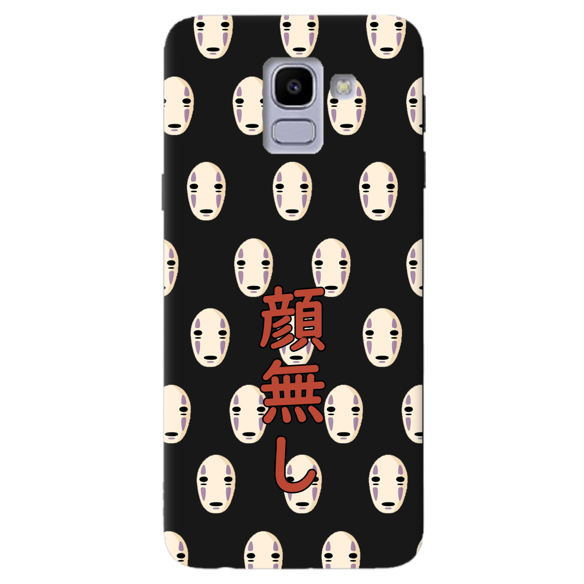 Чехол для Samsung Galaxy J6 2018 черный матовый soft touch Унесенные привидениями - фото 1 - Чехлы для телефонов