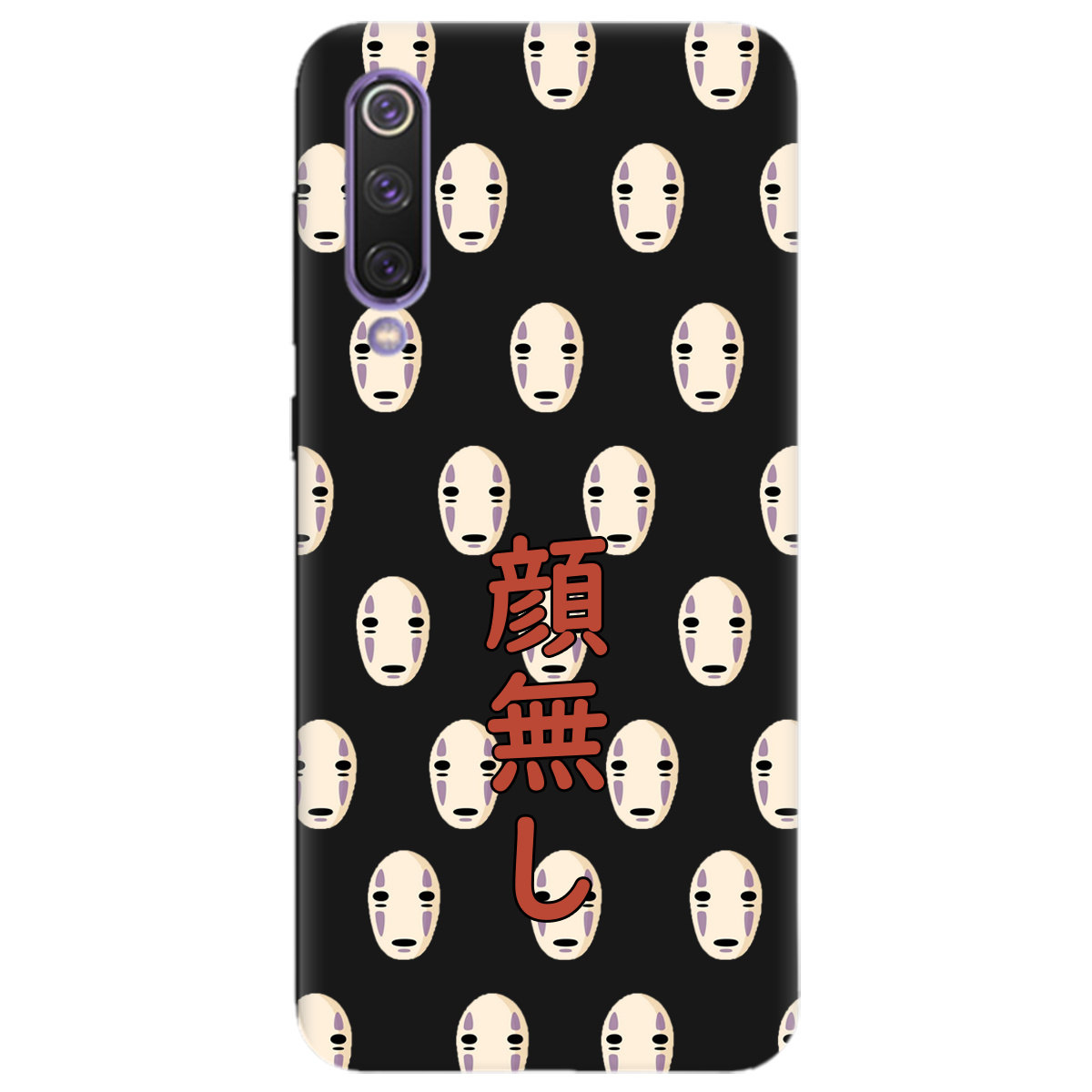 Чехол для Xiaomi Mi 9 SE черный матовый soft touch Унесенные привидениями - фото 1 - Чехлы для телефонов