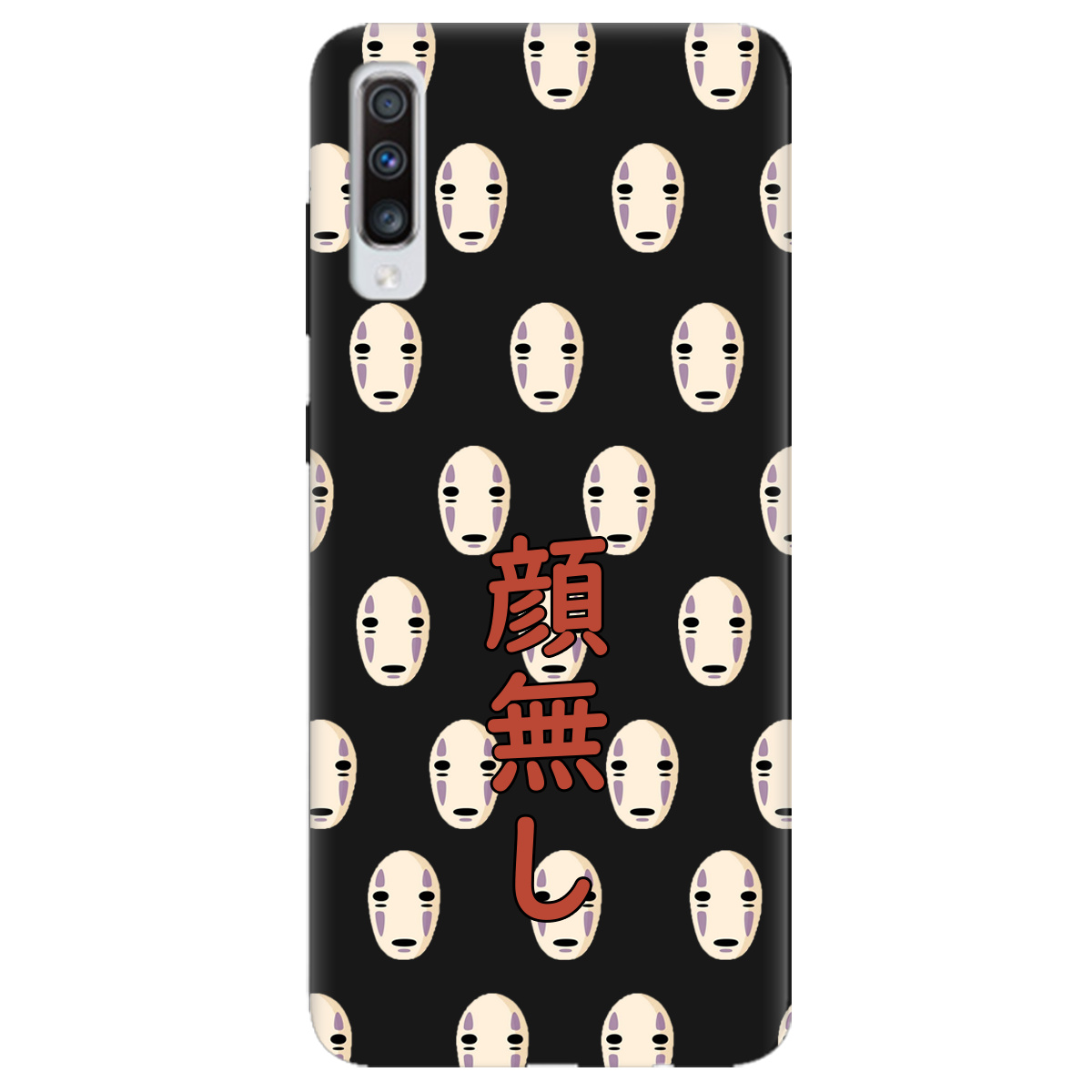 Чехол для Samsung Galaxy A70 черный матовый soft touch Унесенные привидениями - фото 1 - Чехлы для телефонов