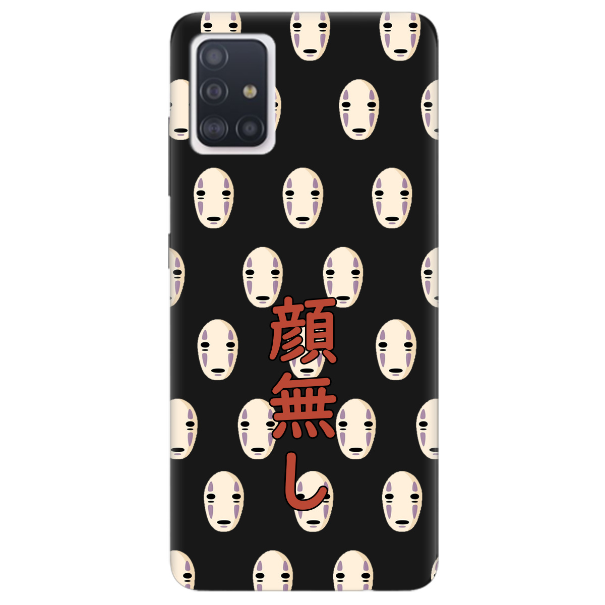 Чохол для Samsung Galaxy A51 чорний матовий soft touch Віднесені привидами - фото 1 - Чохли для телефонів