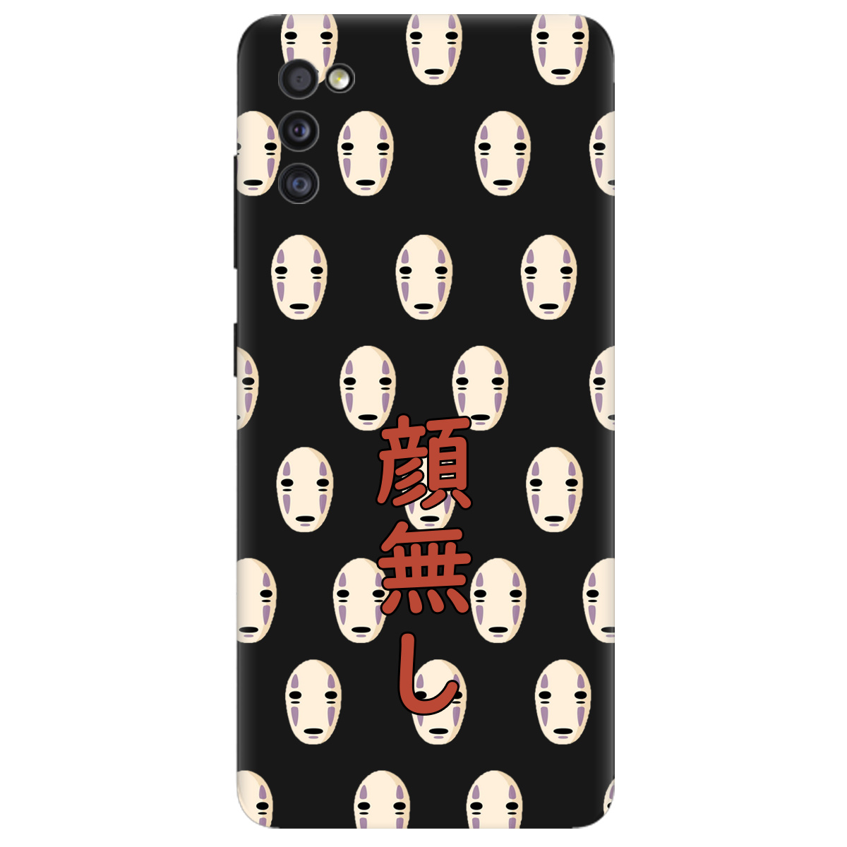 Чехол для Samsung Galaxy A41 черный матовый soft touch Унесенные привидениями - фото 1 - Чехлы для телефонов