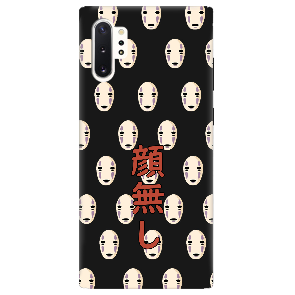 Чехол для Samsung Galaxy Note 10 Plus черный матовый soft touch Унесенные привидениями - фото 1 - Чехлы для телефонов