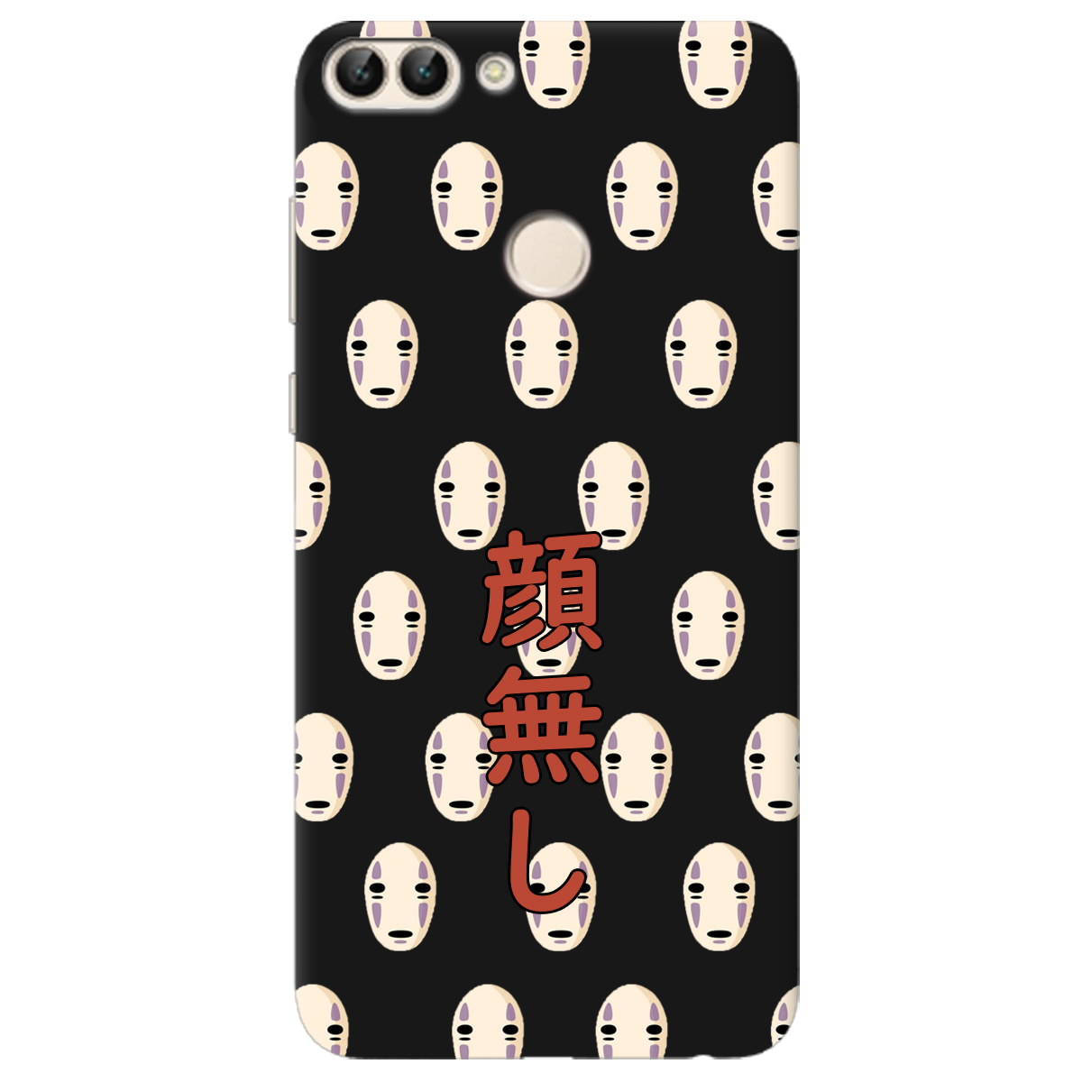 Чехол для Huawei P Smart черный матовый soft touch Унесенные привидениями - фото 1 - Чехлы для телефонов