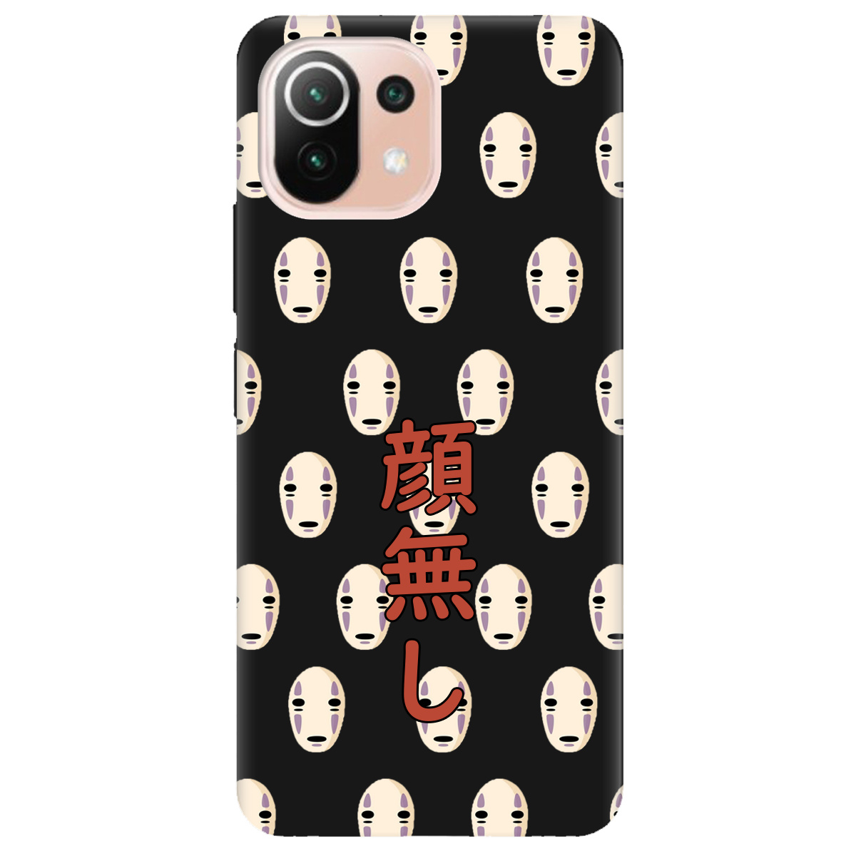 Чехол для Xiaomi Mi 11 lite черный матовый soft touch Унесенные привидениями - фото 1 - Чехлы для телефонов