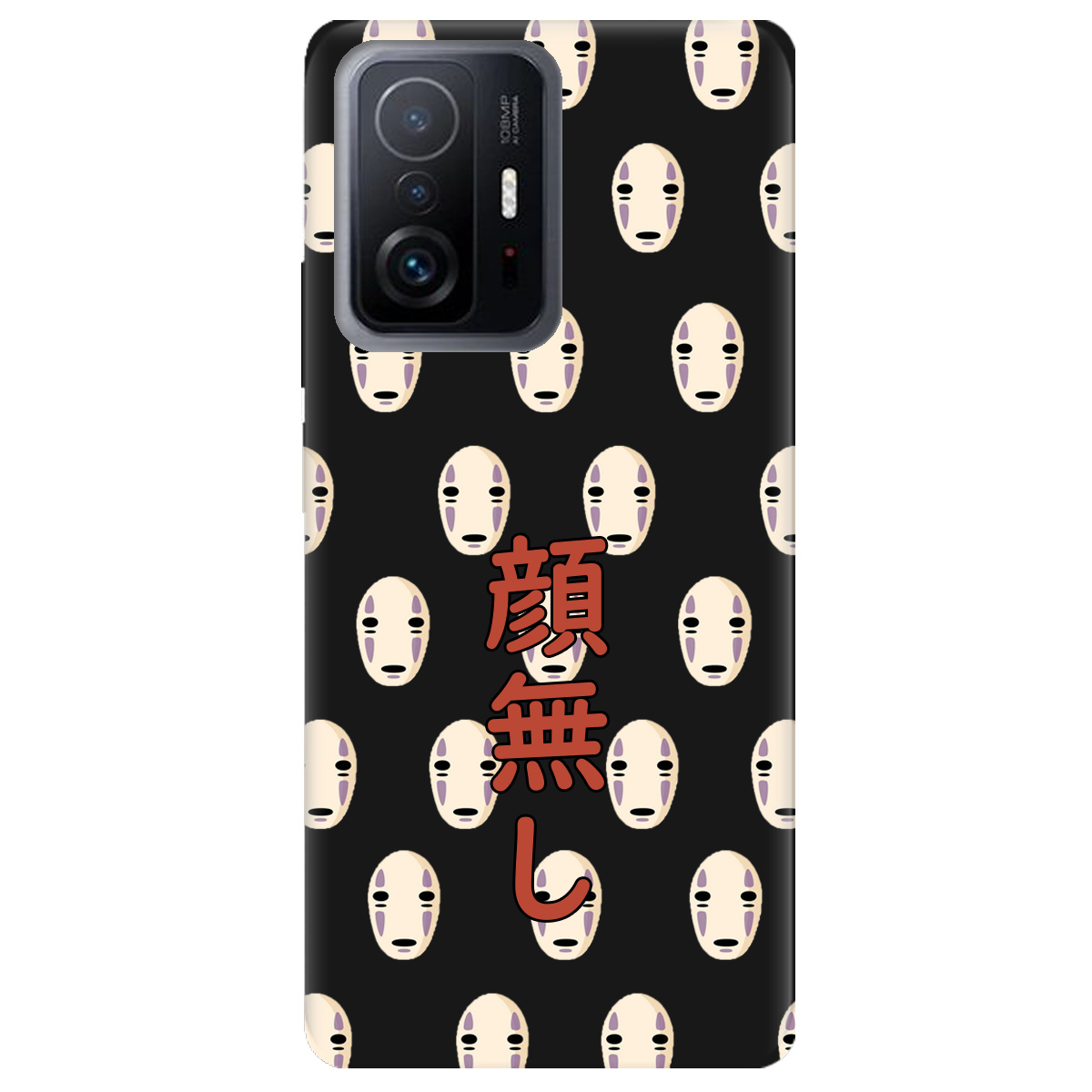 Чехол для Xiaomi 11T черный матовый soft touch Унесенные привидениями - фото 1 - Чехлы для телефонов