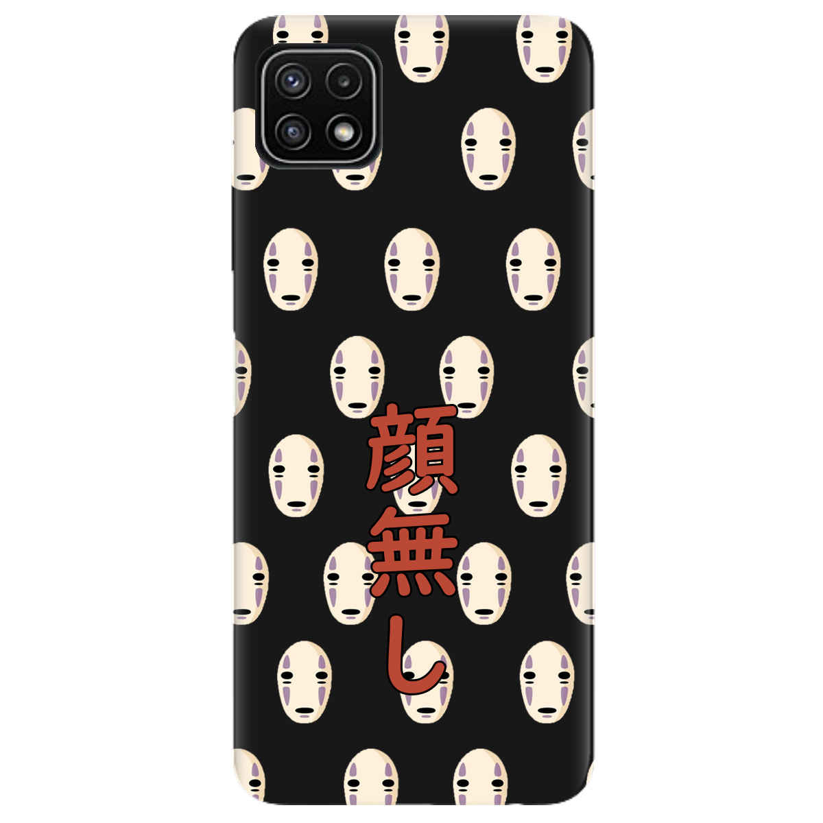 Чехол для Samsung Galaxy A22 5G черный матовый soft touch Унесенные привидениями - фото 1 - Чехлы для телефонов