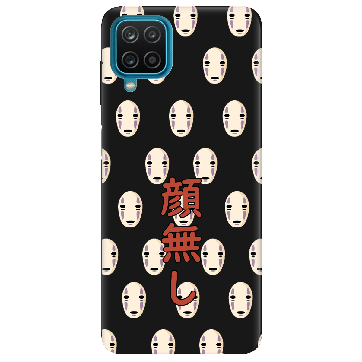 Чехол для Samsung Galaxy A12 5G черный матовый soft touch Унесенные привидениями - фото 1 - Чехлы для телефонов