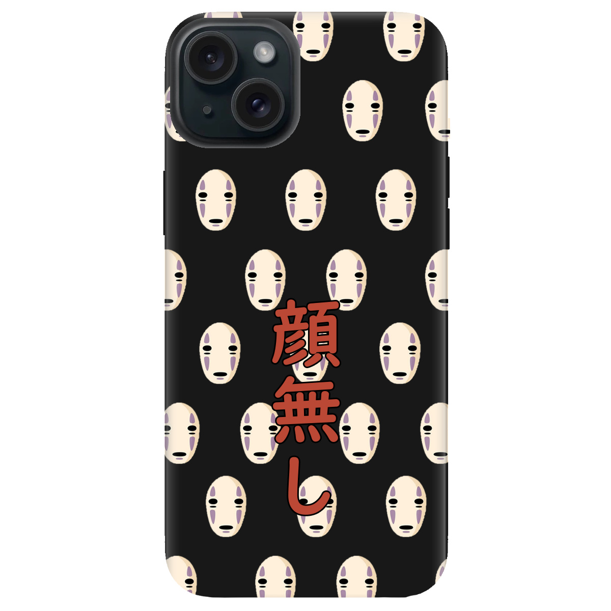 Чехол для Apple iPhone 15 черный матовый soft touch Унесенные привидениями - фото 1 - Чехлы для телефонов