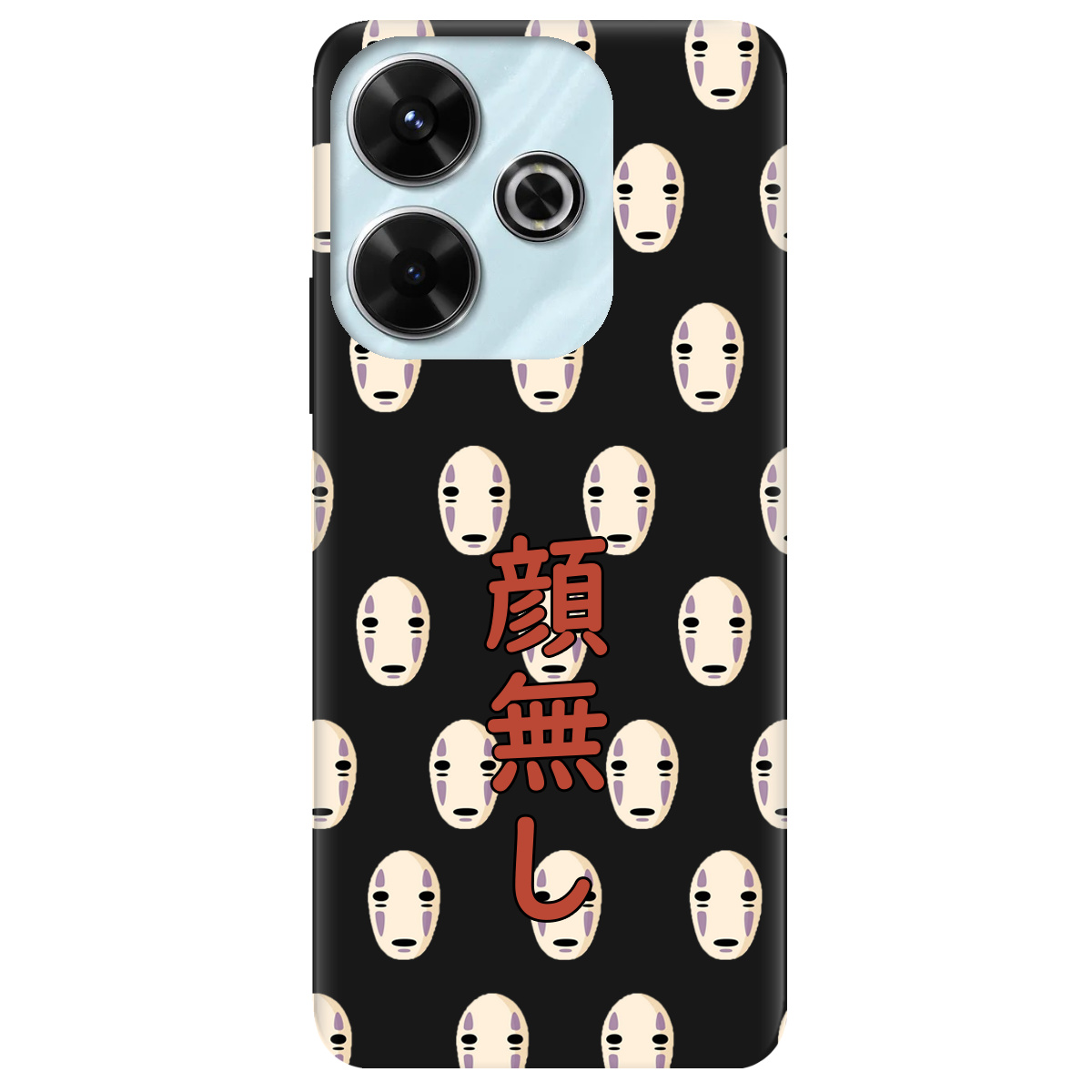 Чехол для Xiaomi Redmi 13 черный матовый soft touch Унесенные привидениями - фото 1 - Чехлы для телефонов