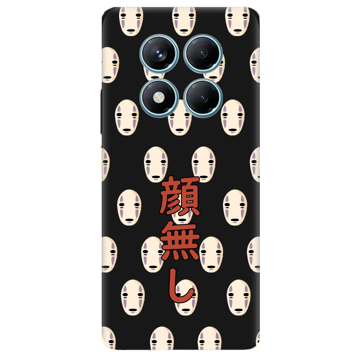 Чехол для Xiaomi Redmi Note 14 Pro 4G черный матовый soft touch Унесенные привидениями - фото 1 - Чехлы для телефонов