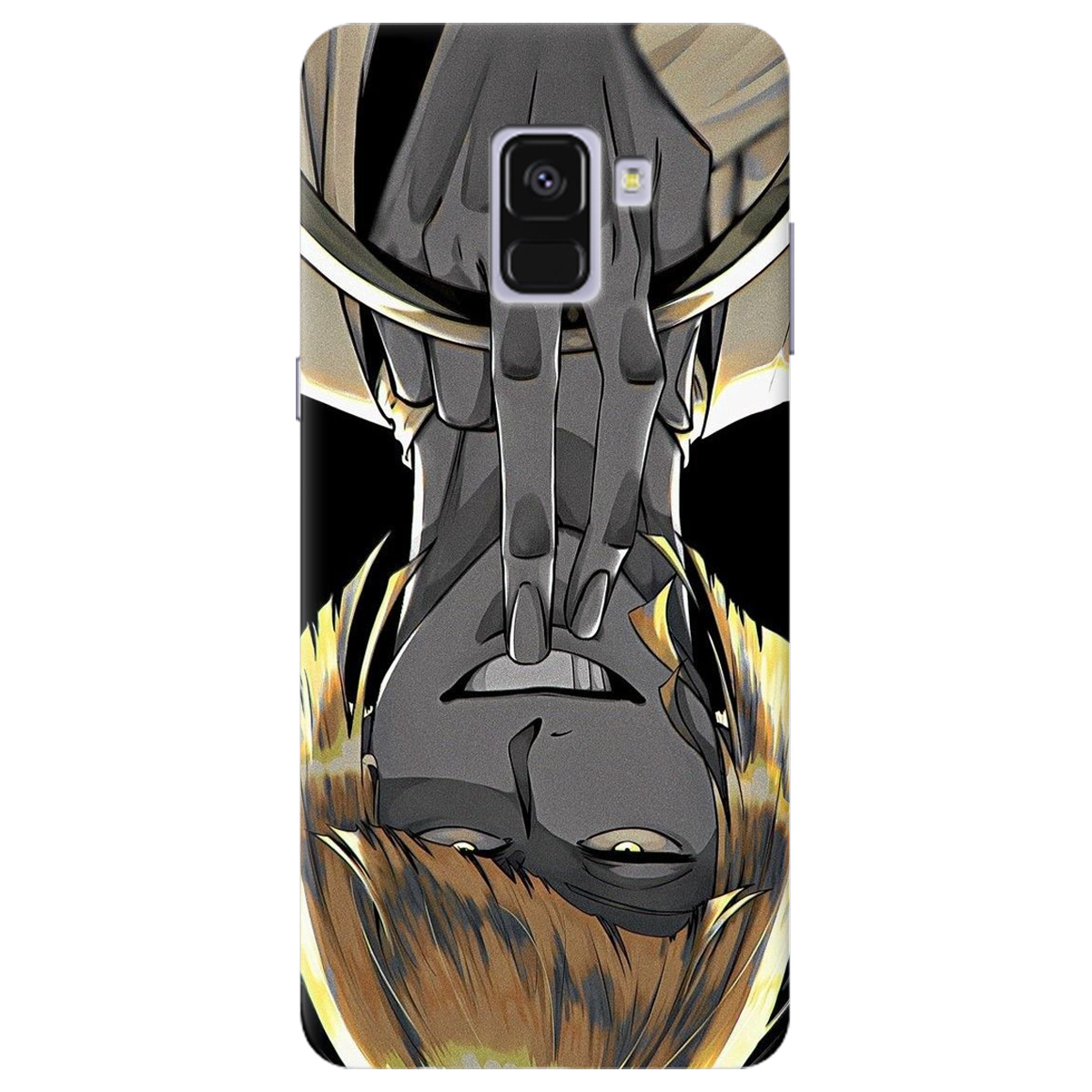 Чехол для Samsung Galaxy A8 2018 прозрачный Шинджи Bleach - фото 1 - Чехлы для телефонов