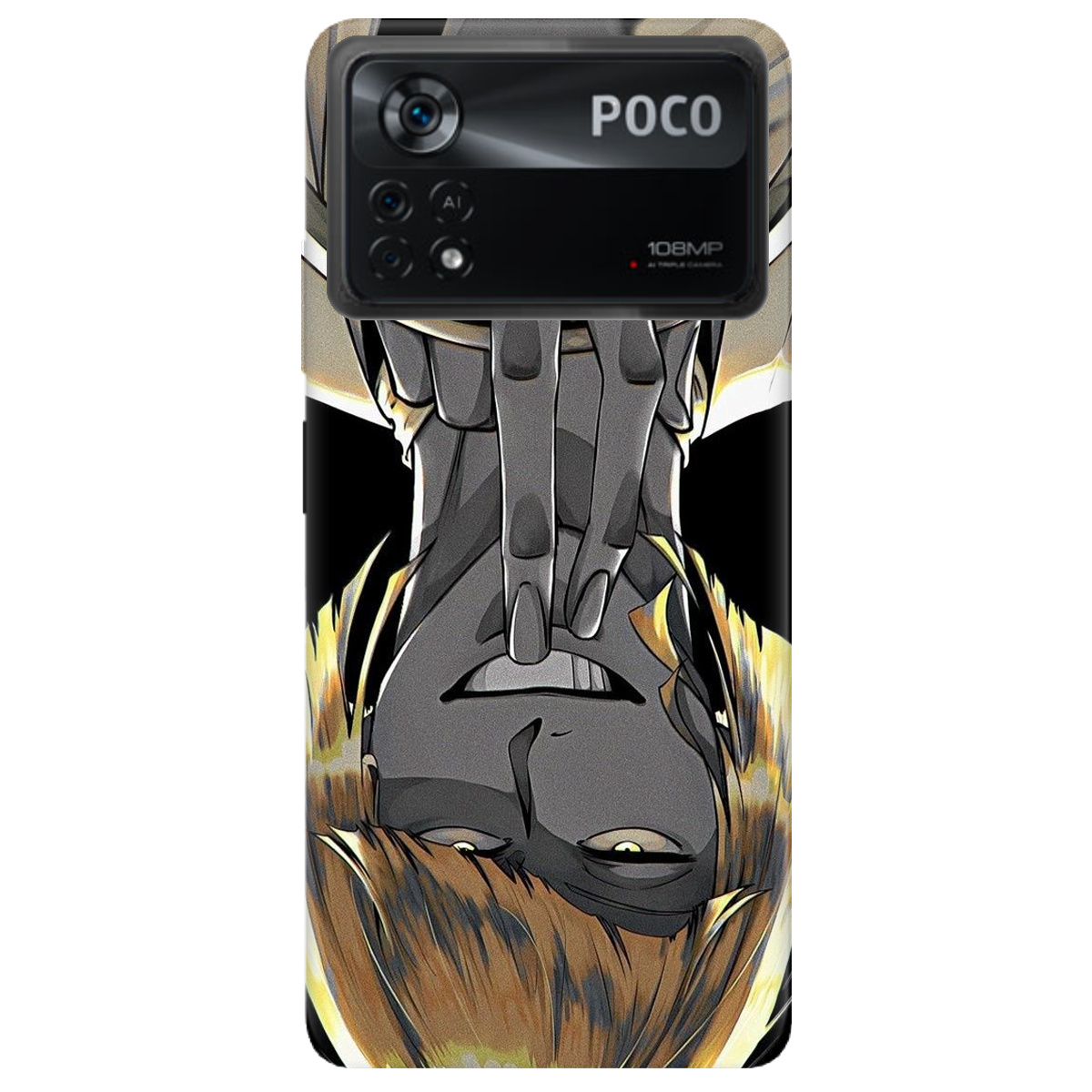 Чехол для Xiaomi Poco X4 Pro 5G прозрачный Шинджи Bleach - фото 1 - Чехлы для телефонов