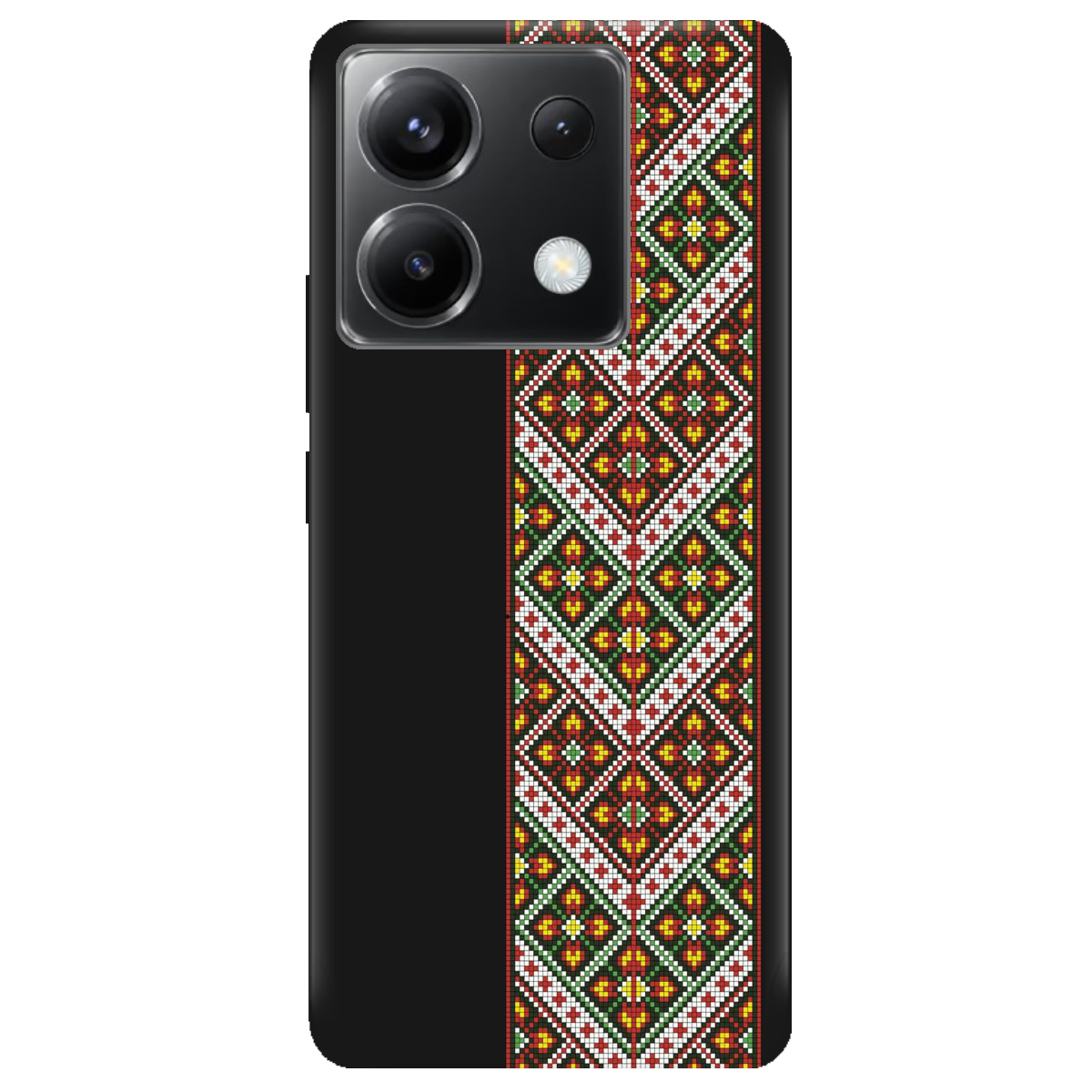 Чехол для Xiaomi Poco X6 черный матовый soft touch Карпатский оберег - фото 1 - Чехлы для телефонов