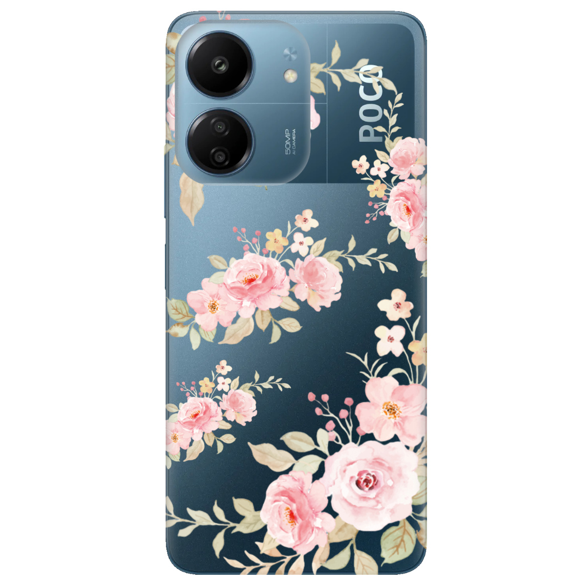 Чехол для Xiaomi Poco C65 прозрачный Аромат нежности - фото 1 Чехол для Xiaomi Poco C65 прозрачный Аромат нежности - фото 1 - Чехлы для телефонов