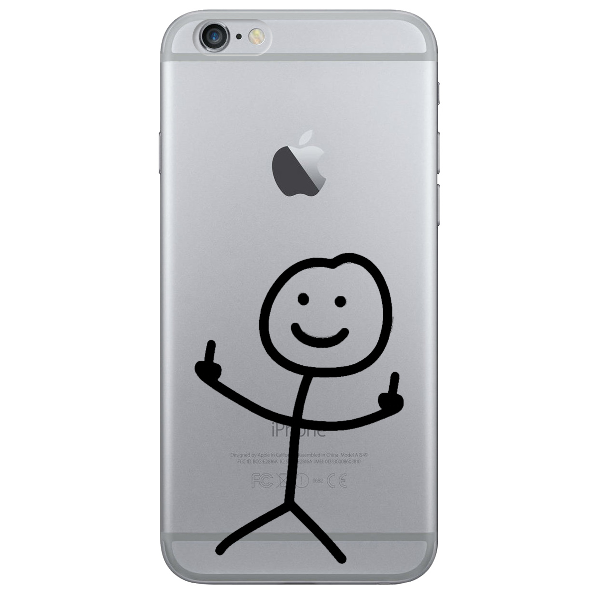 Чехол для Apple iPhone 6 Plus / 6S Plus прозрачный Без слов - фото 1 - Чехлы для телефонов