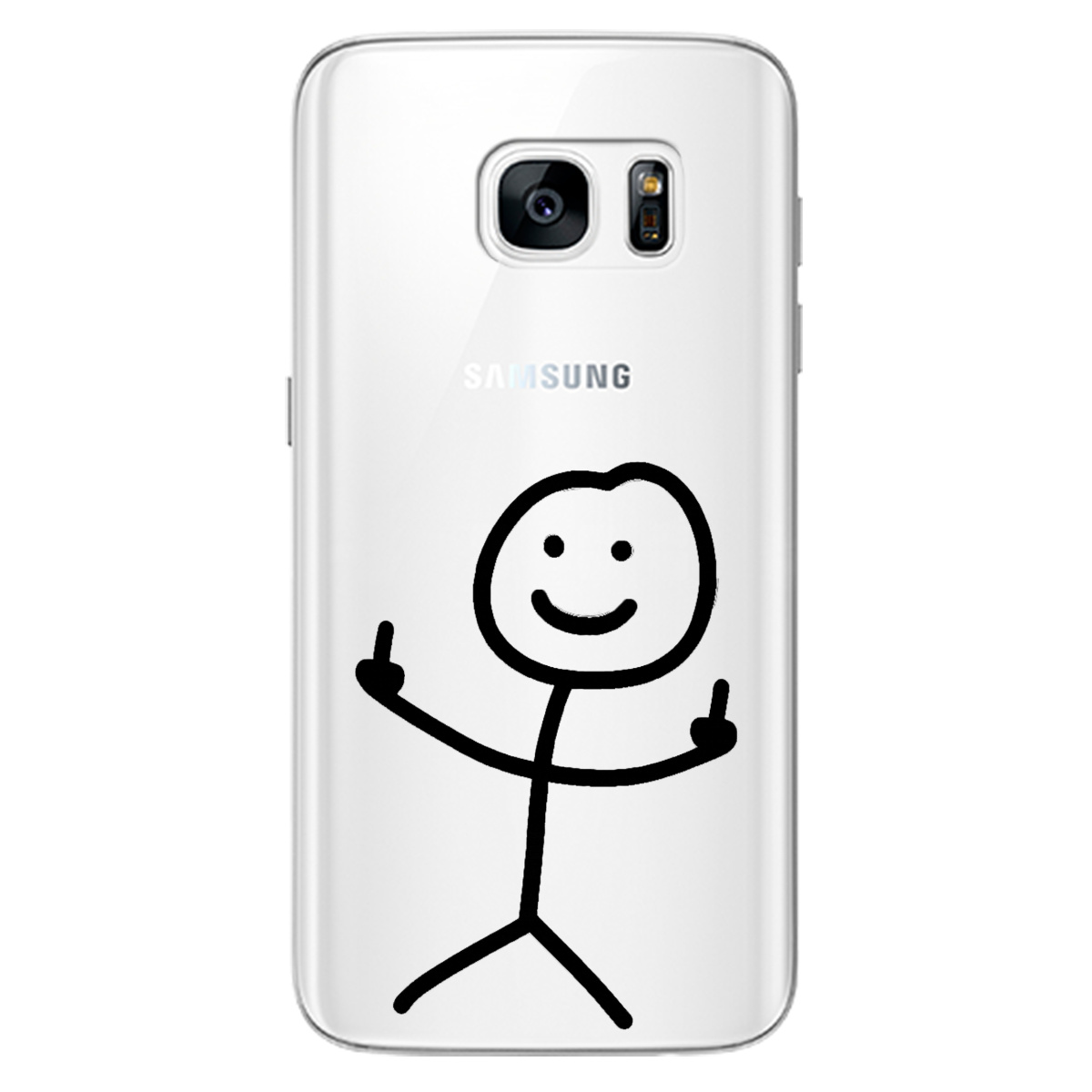 Чохол для Samsung Galaxy S7 прозорий Без слів - фото 1 - Чохли для телефонів