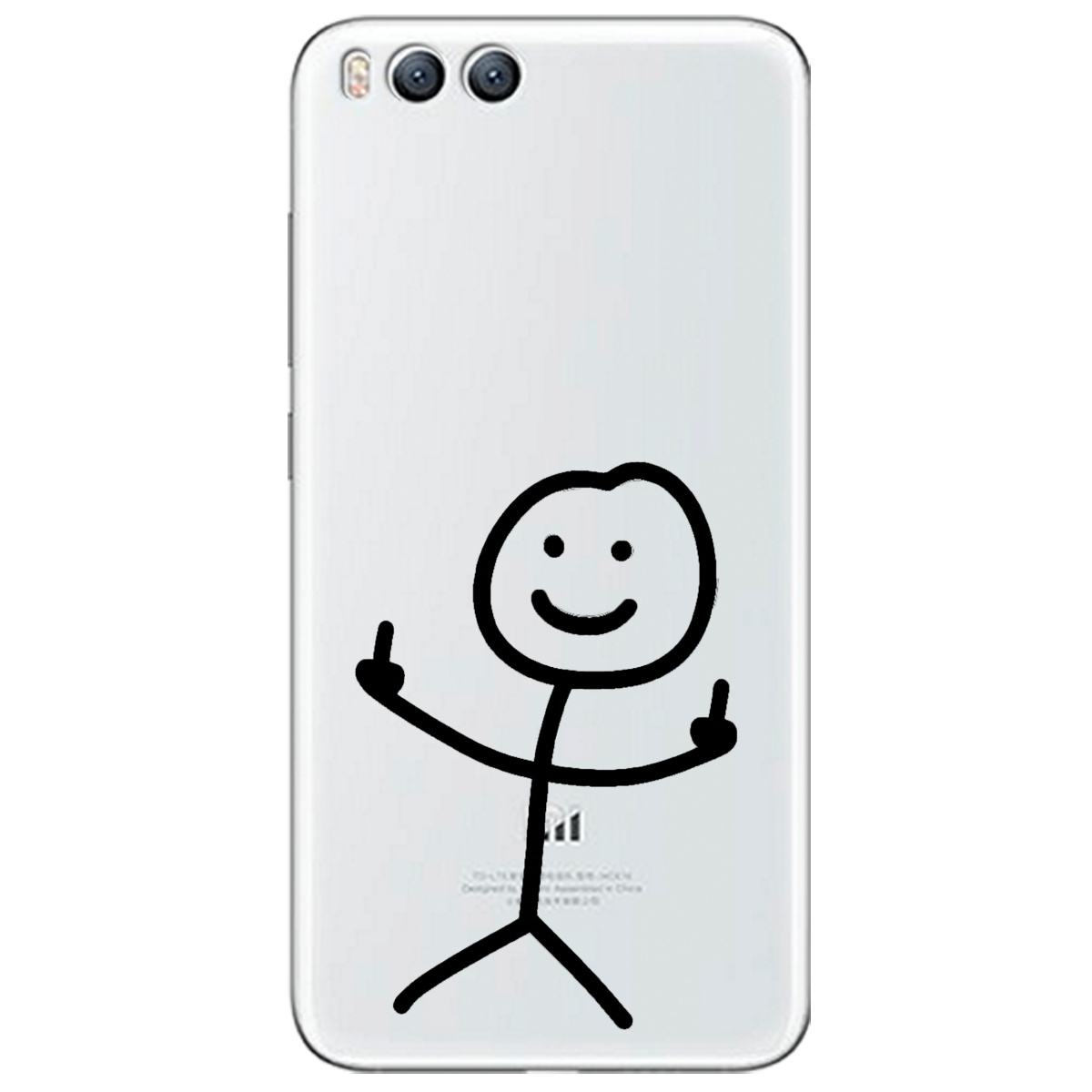 Чехол для Xiaomi Mi 6 прозрачный Без слов - фото 1 Чехол для Xiaomi Mi 6 прозрачный Без слов - фото 1 - Чехлы для телефонов