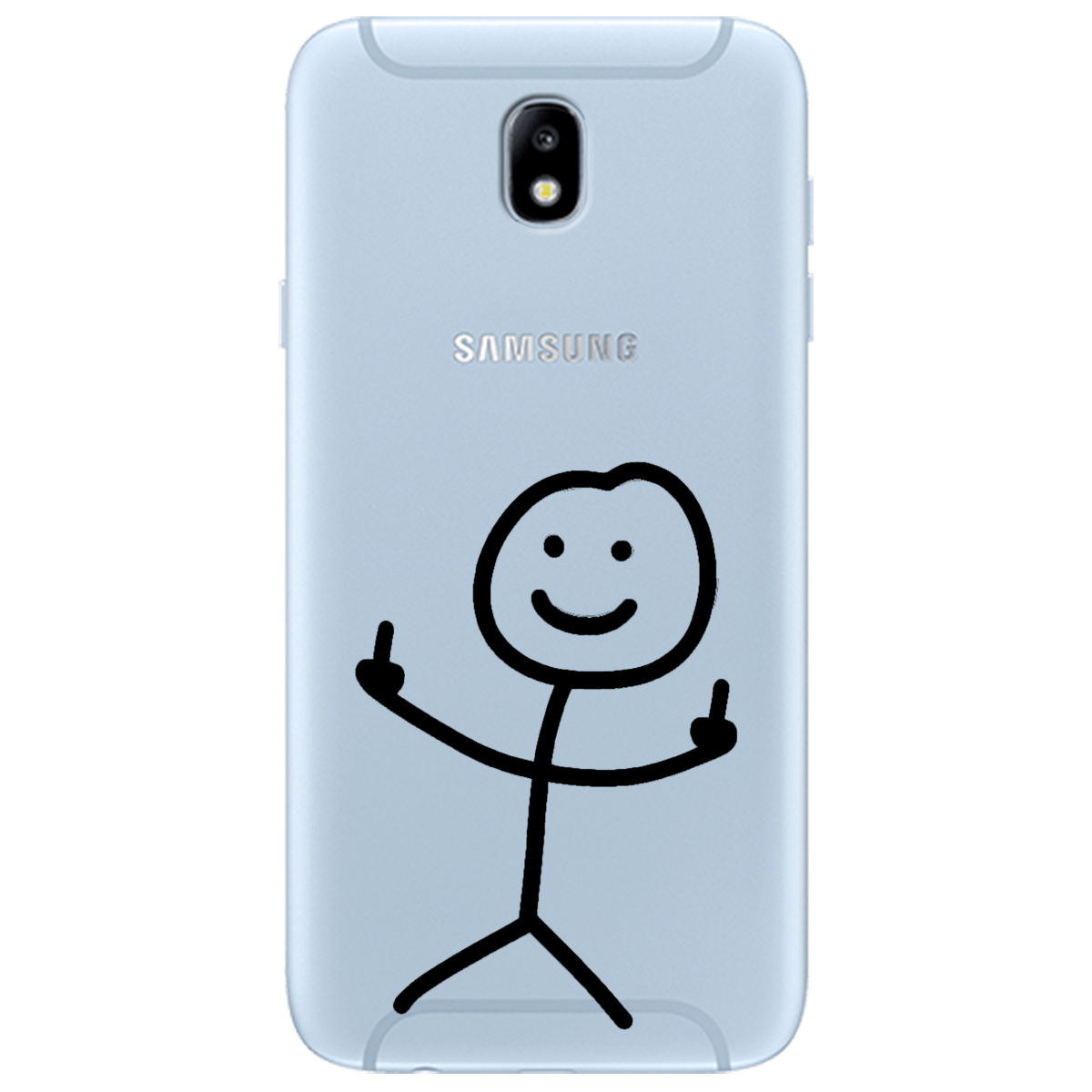 Чохол для Samsung Galaxy J7 2017 прозорий Без слів - фото 1 - Чохли для телефонів