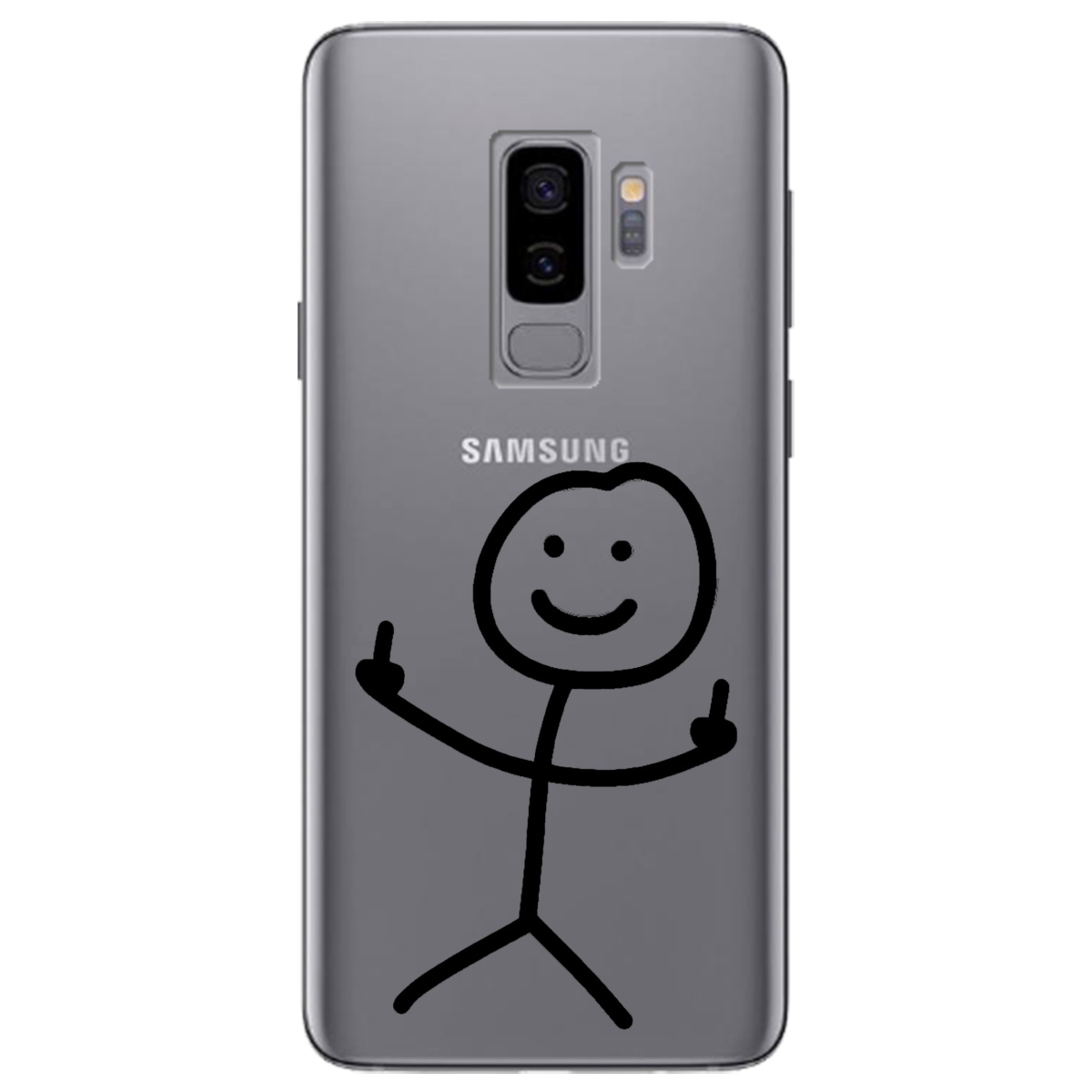 Чохол для Samsung Galaxy S9 Plus прозорий Без слів - фото 1 - Чохли для телефонів