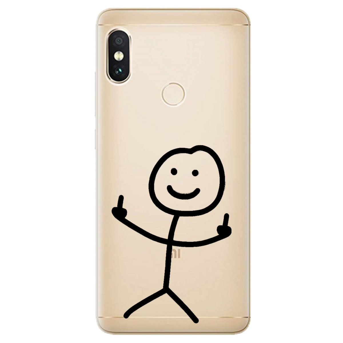 Чохол для Xiaomi Redmi Note 5 прозорий Без слів - фото 1 - Чохли для телефонів