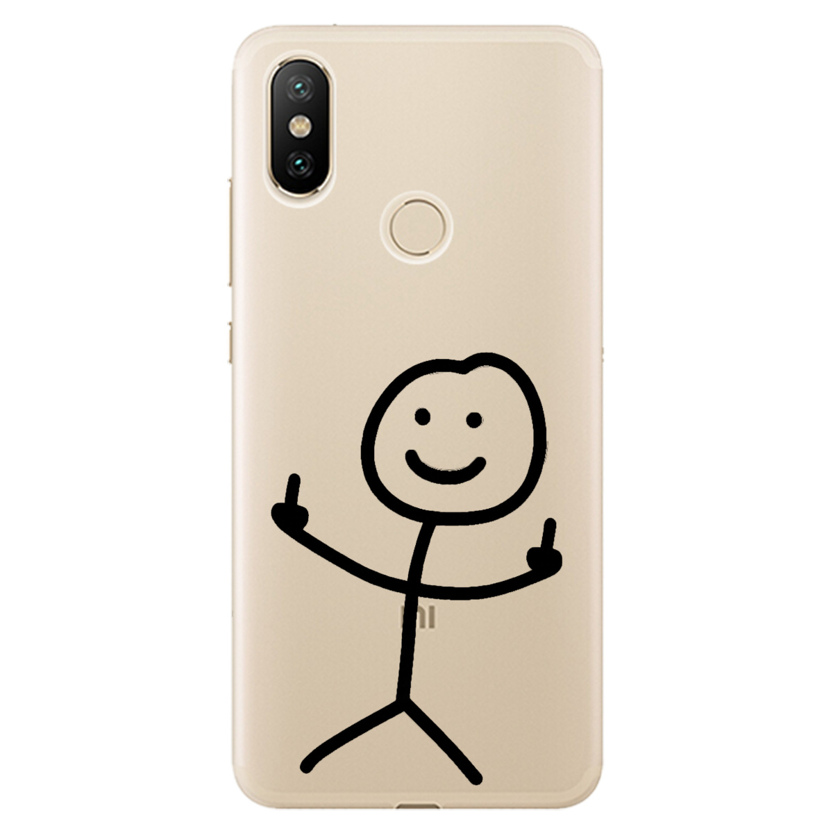 Чехол для Xiaomi Mi A2 Lite прозрачный Без слов - фото 1 - Чехлы для телефонов