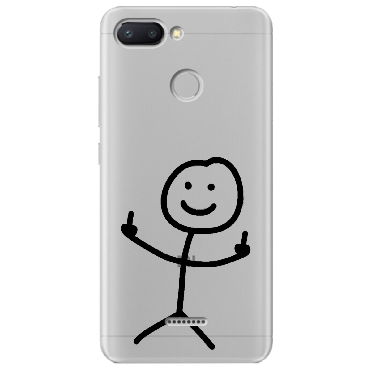 Чехол для Xiaomi Redmi 6 прозрачный Без слов - фото 1 - Чехлы для телефонов