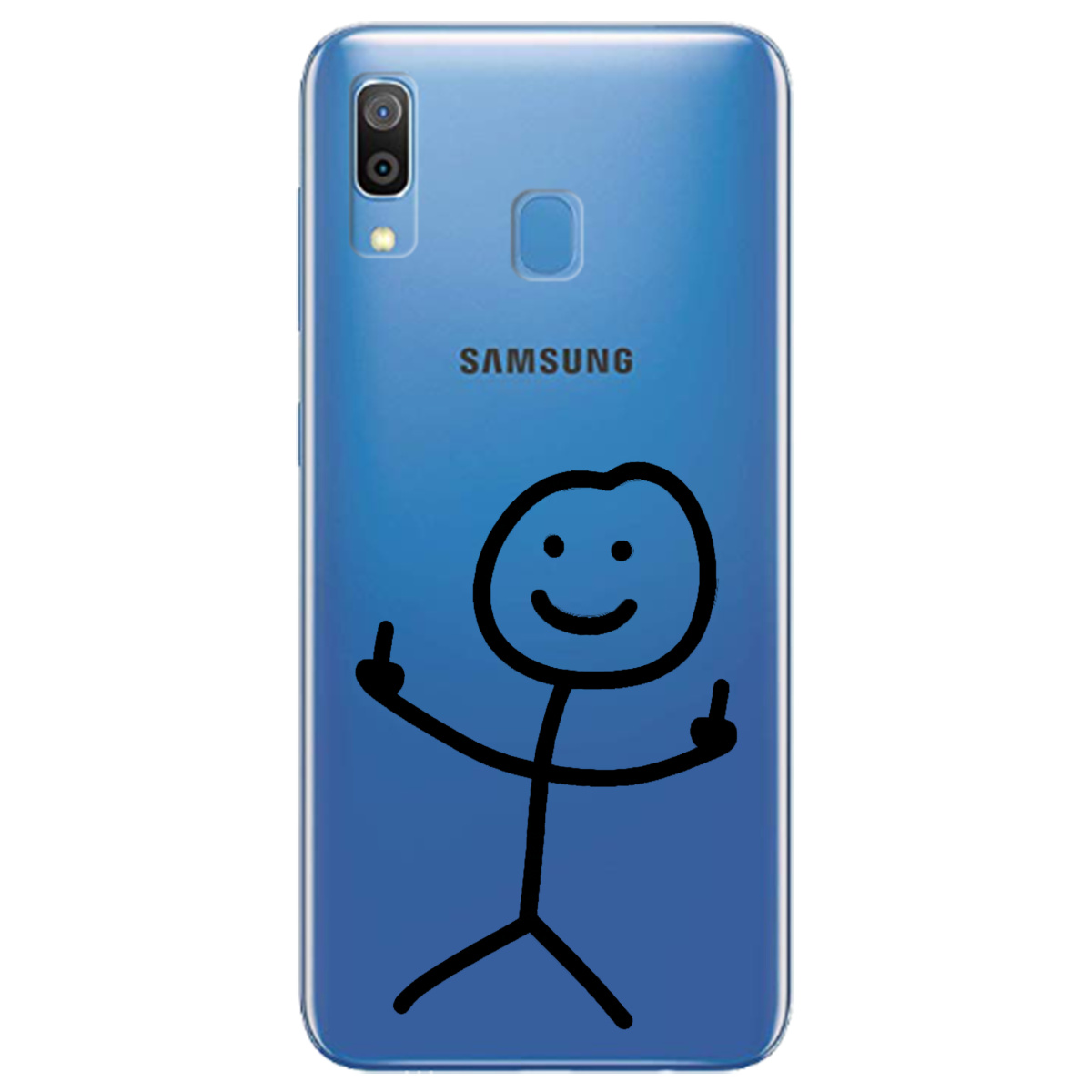 Чохол для Samsung Galaxy A30 прозорий Без слів - фото 1 - Чохли для телефонів