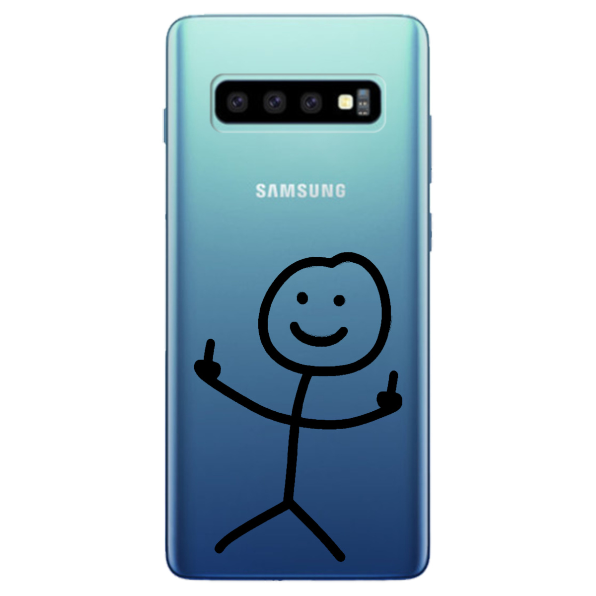 Чехол для Samsung Galaxy S10 Plus прозрачный Без слов - фото 1 - Чехлы для телефонов