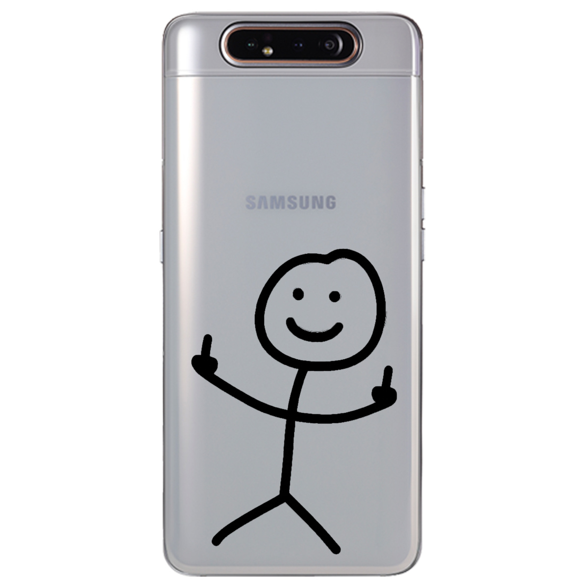 Чехол для Samsung Galaxy A80 прозрачный Без слов - фото 1 - Чехлы для телефонов