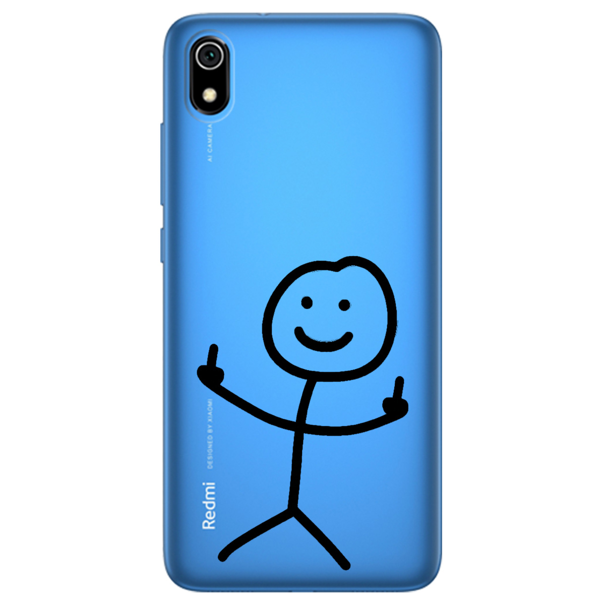 Чехол для Xiaomi Redmi 7A прозрачный Без слов - фото 1 - Чехлы для телефонов