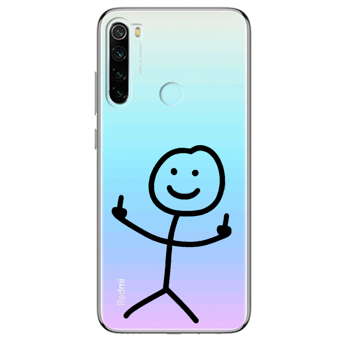 Чохол для Xiaomi Redmi Note 8 прозорий Без слів - фото 1 Чохол для Xiaomi Redmi Note 8 прозорий Без слів - фото 1 - Чохли для телефонів