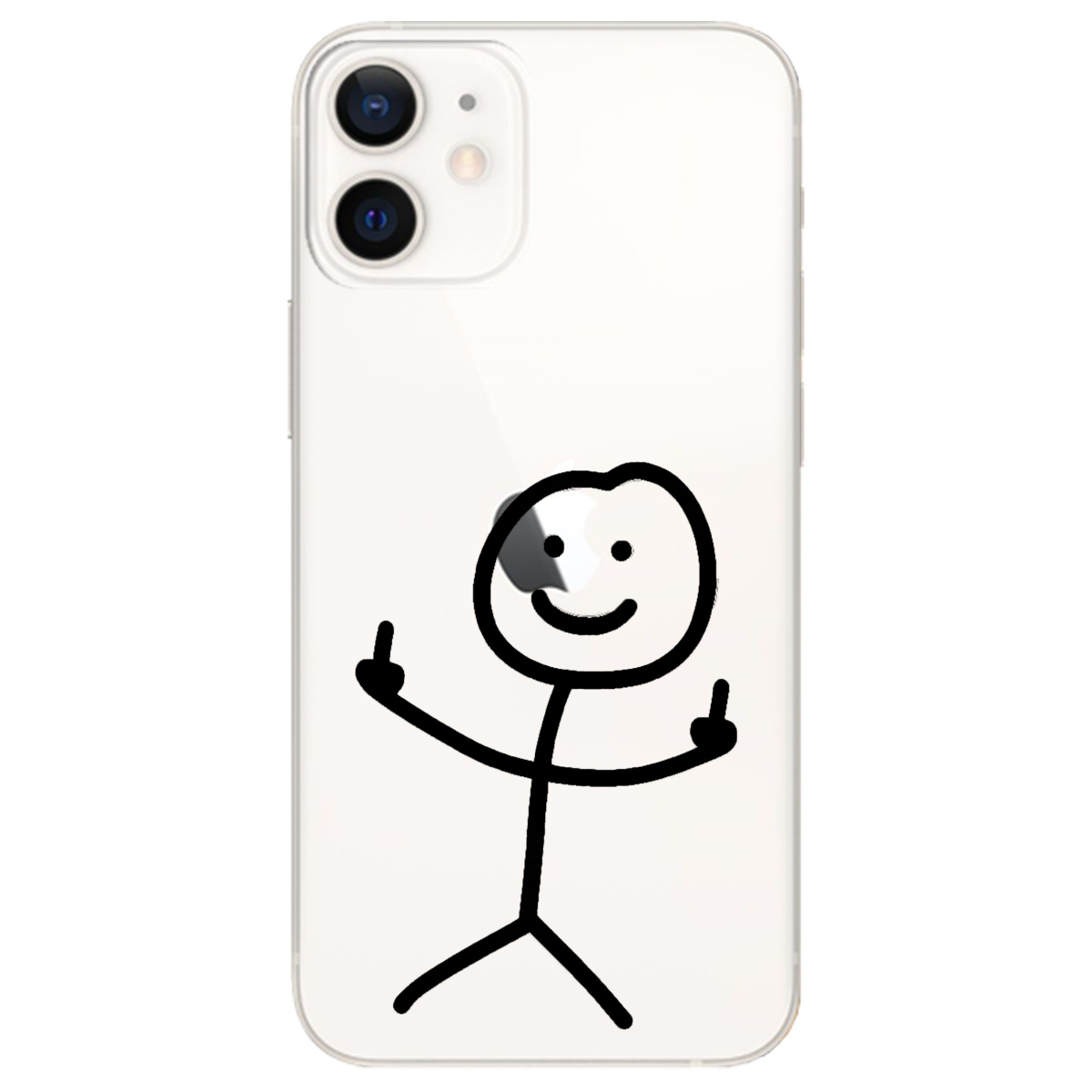 Чехол для Apple iPhone 12 Mini прозрачный Без слов - фото 1 - Чехлы для телефонов