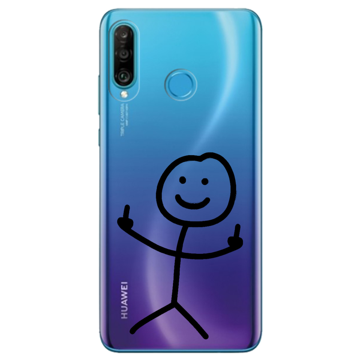 Чехол для Huawei P30 Lite прозрачный Без слов - фото 1 - Чехлы для телефонов