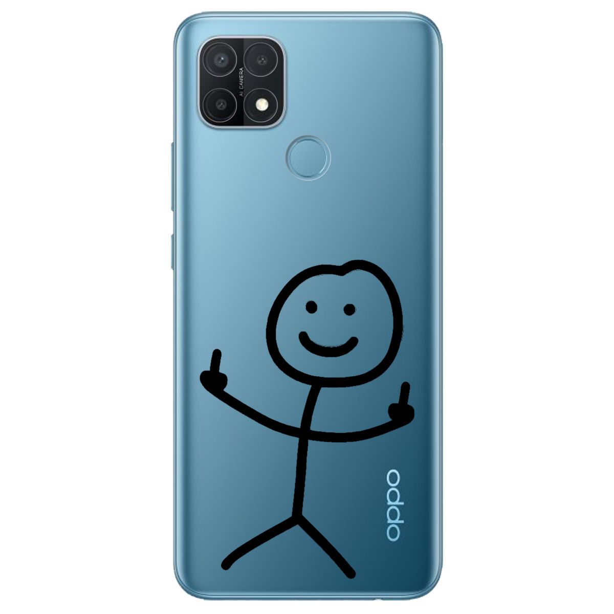 Чехол для Oppo A15s/ A15 прозрачный Без слов - фото 1 - Чехлы для телефонов