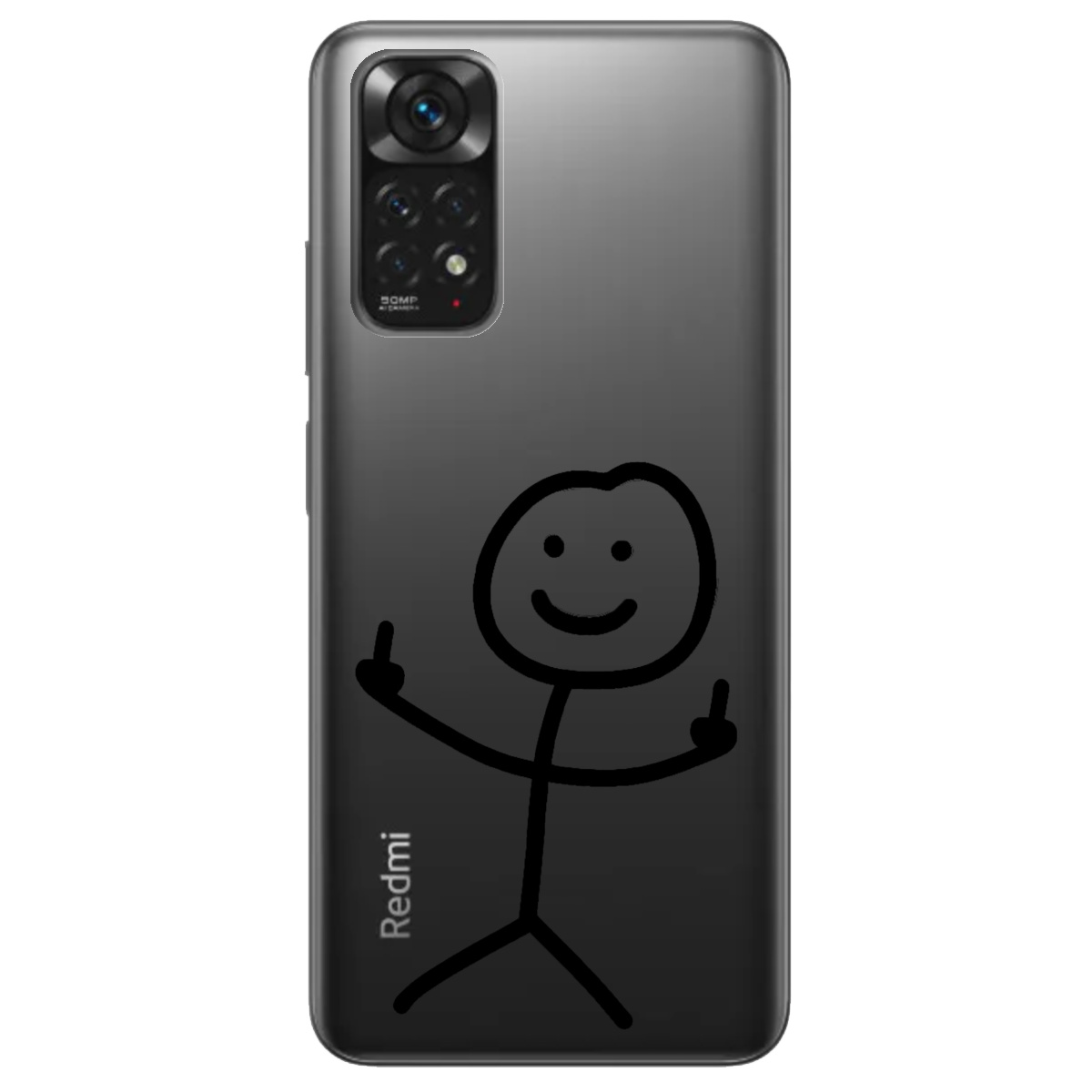 Чехол для Xiaomi Redmi Note 11 прозрачный Без слов - фото 1 Чехол для Xiaomi Redmi Note 11 прозрачный Без слов - фото 1 - Чехлы для телефонов