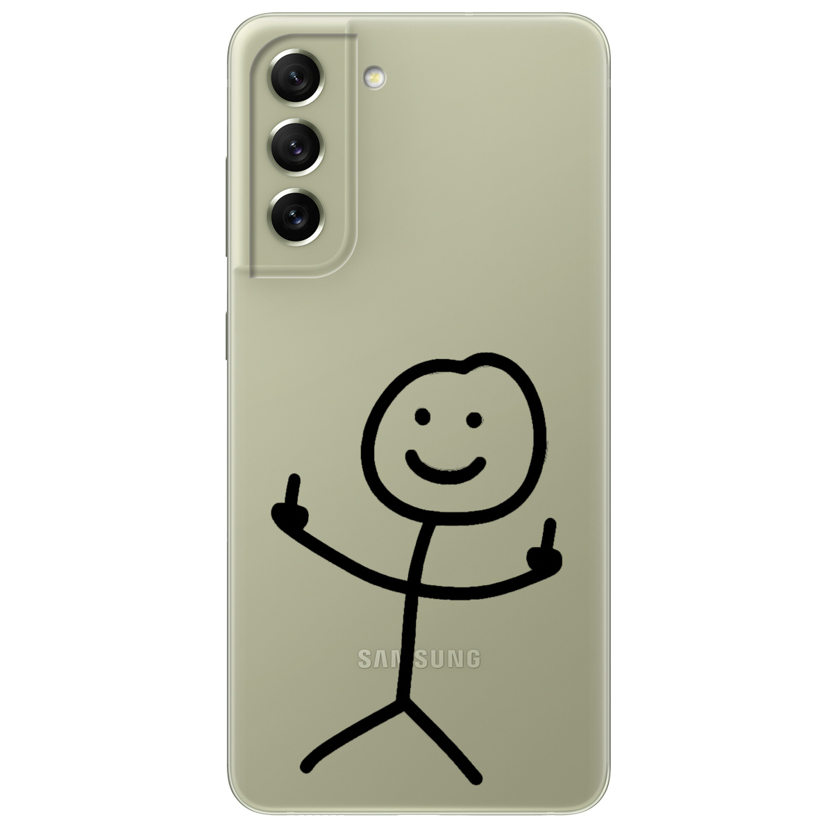 Чохол для Samsung Galaxy S21 FE прозорий Без слів - фото 1 - Чохли для телефонів