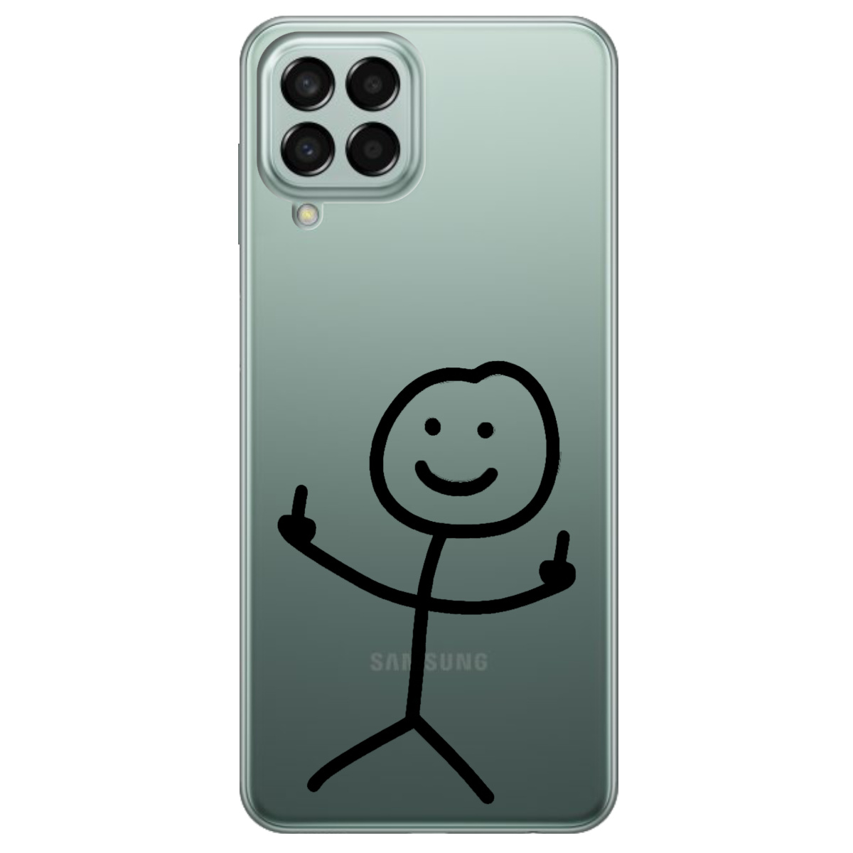 Чехол для Samsung Galaxy M53 прозрачный Без слов - фото 1 - Чехлы для телефонов