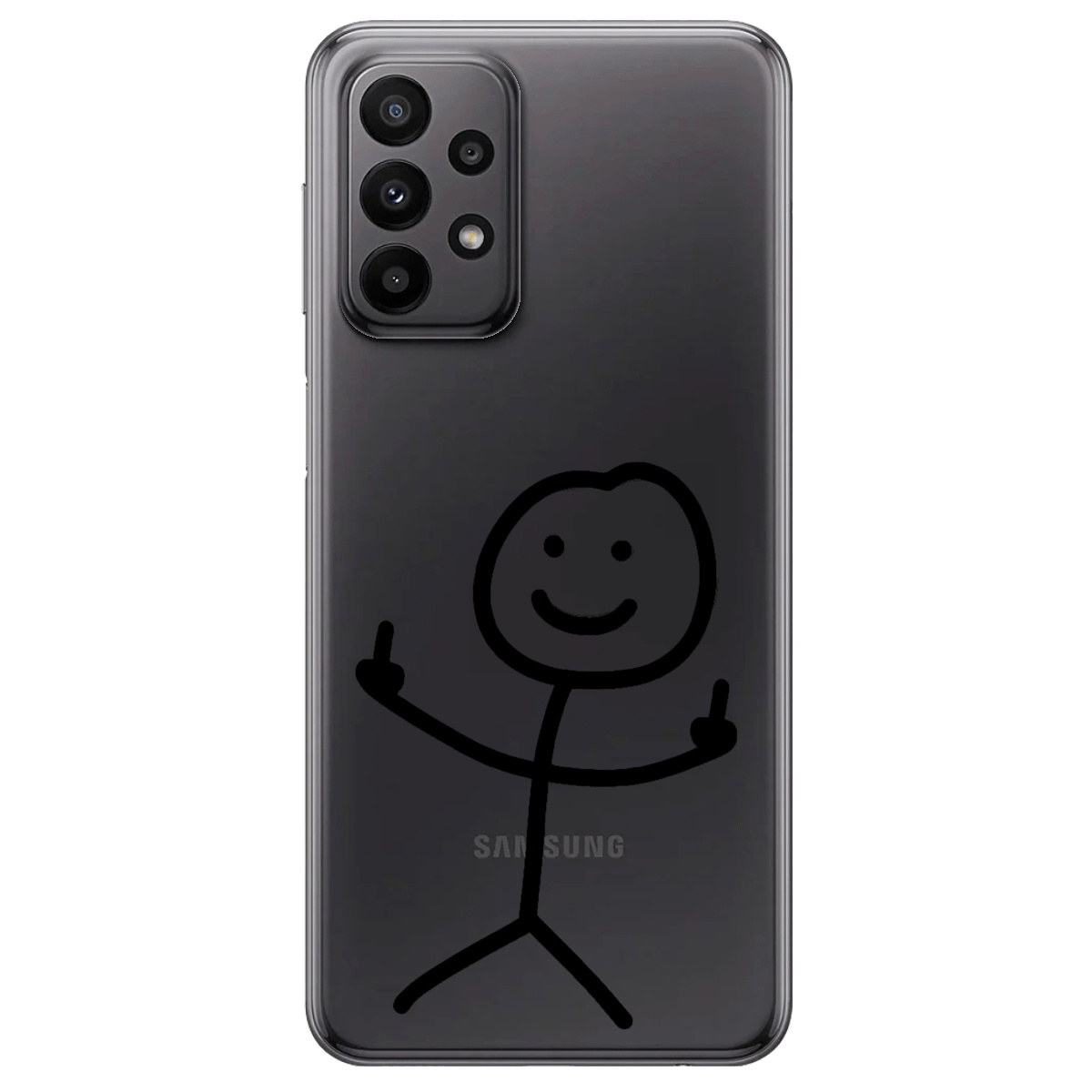 Чехол для Samsung Galaxy A23 4G прозрачный Без слов - фото 1 - Чехлы для телефонов