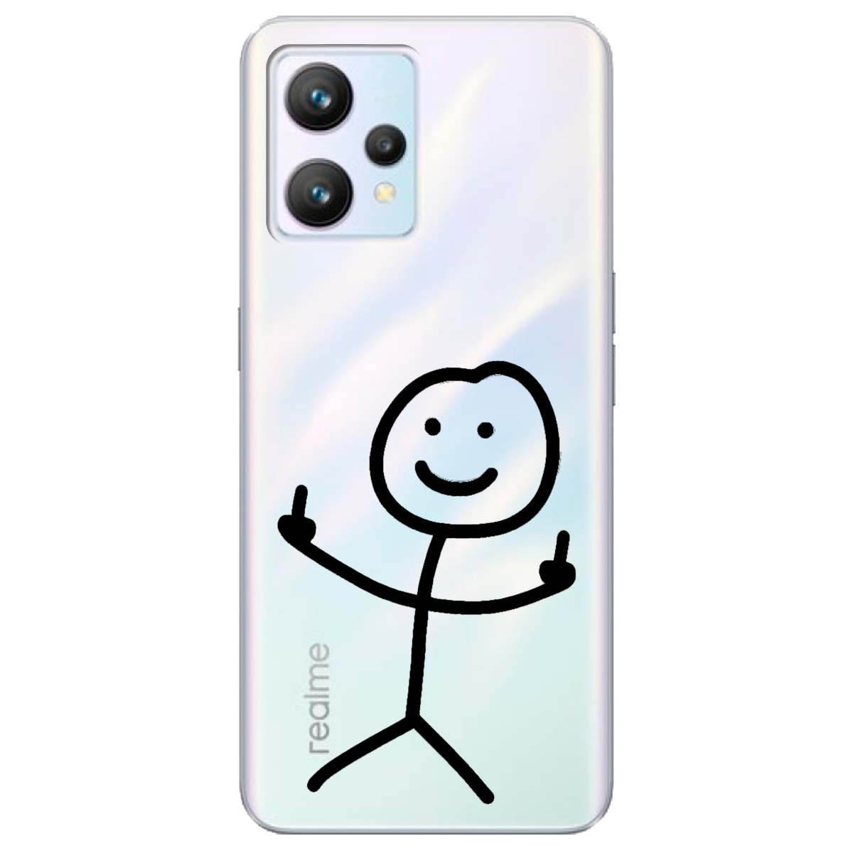 Чехол для Realme 9 прозрачный Без слов - фото 1 - Чехлы для телефонов