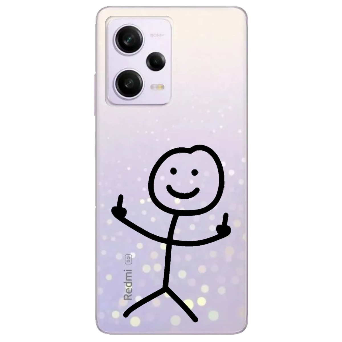 Чохол для Xiaomi Redmi Note 12 Pro 5G прозорий Без слів - фото 1 - Чохли для телефонів