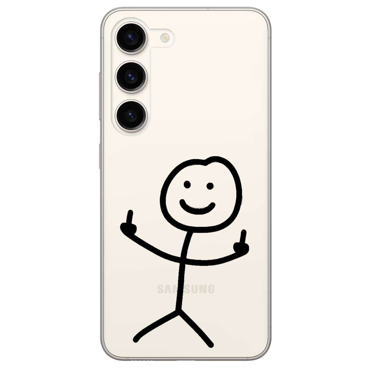 Чехол для Samsung Galaxy S23 прозрачный Без слов - фото 1 - Чехлы для телефонов